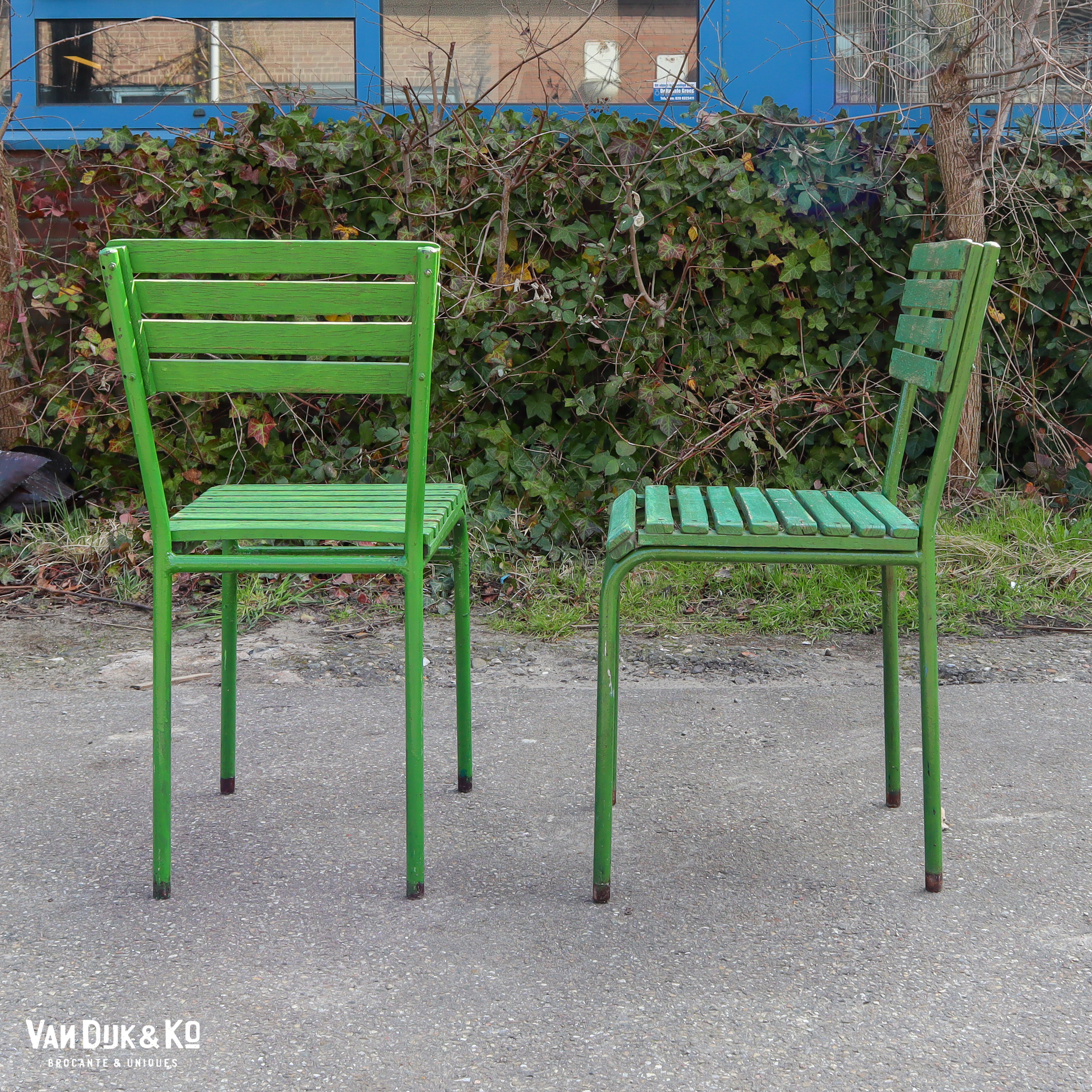 groene tuinstoelen