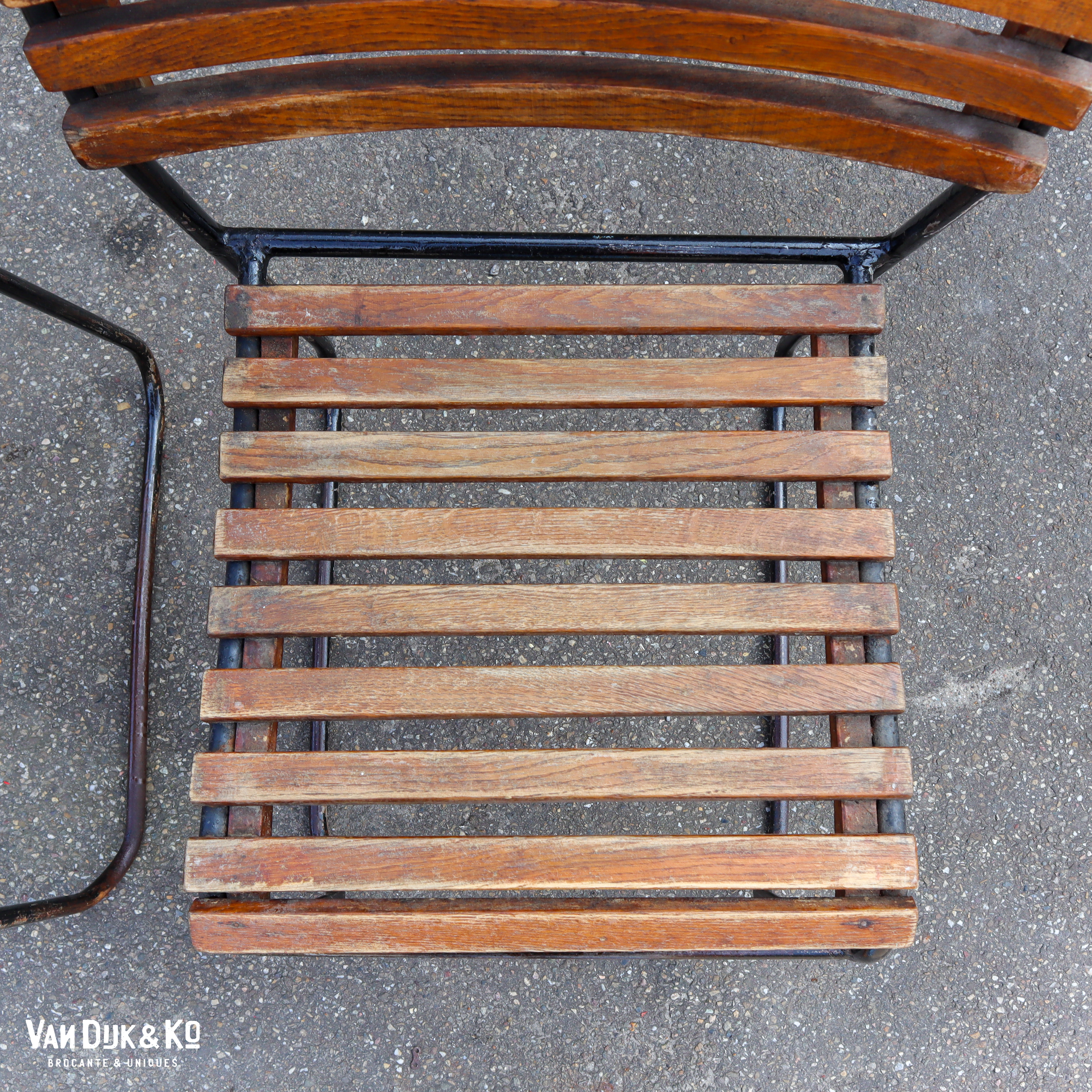 Vintage tuinstoelen - set van 2 - Afbeelding 3