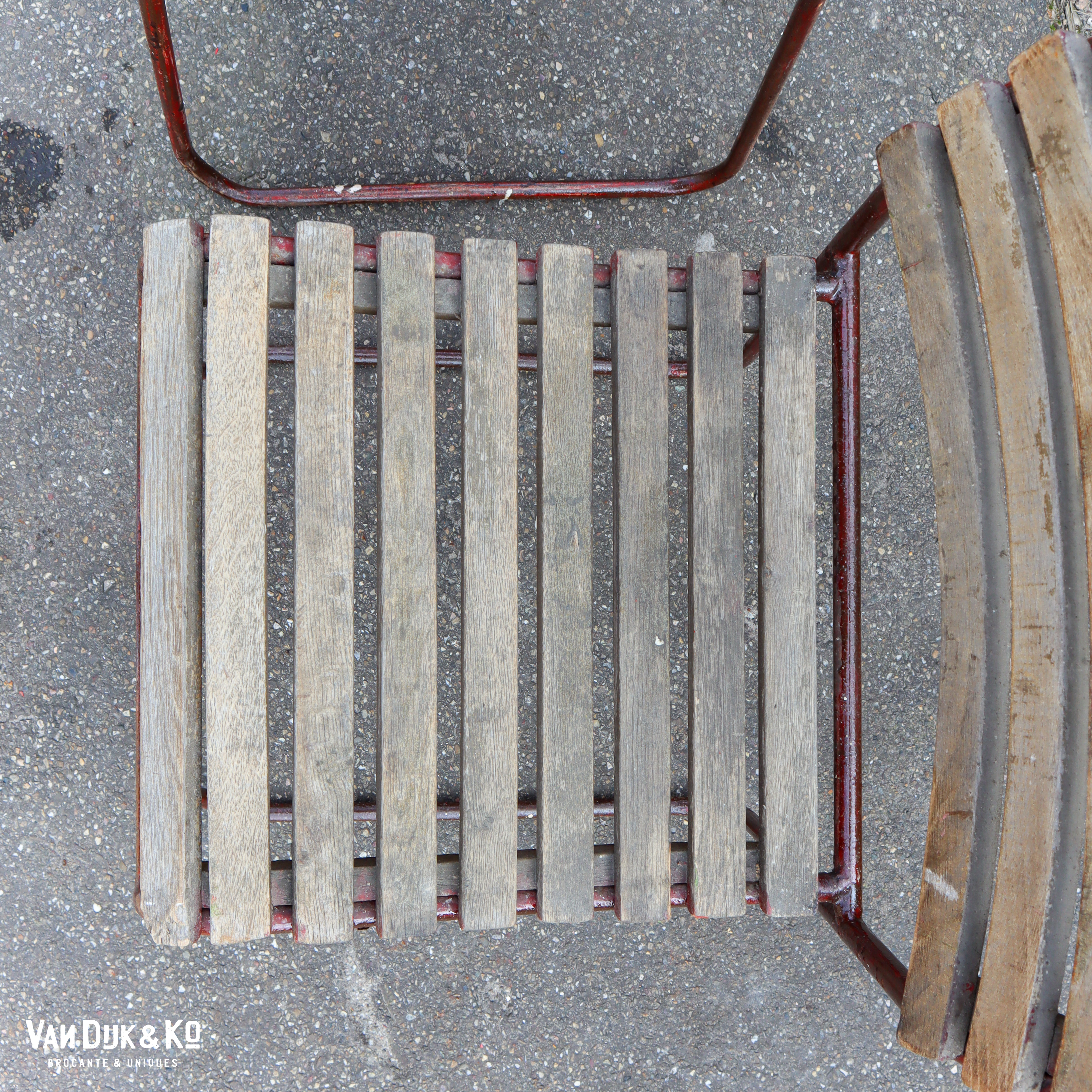 Vintage tuinstoelen - set van 2 - Afbeelding 3