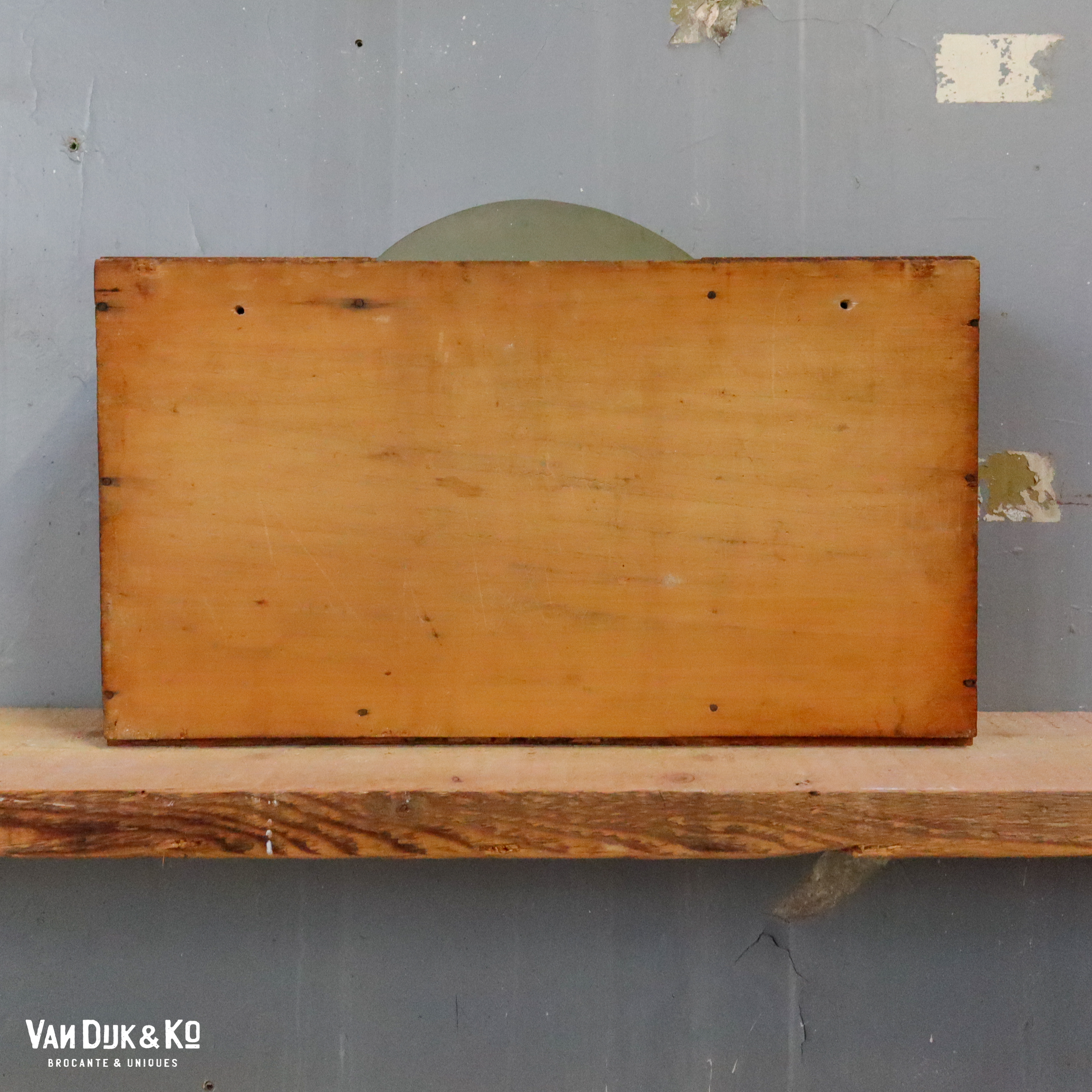 Vintage hangkastje met spiegel - Afbeelding 4