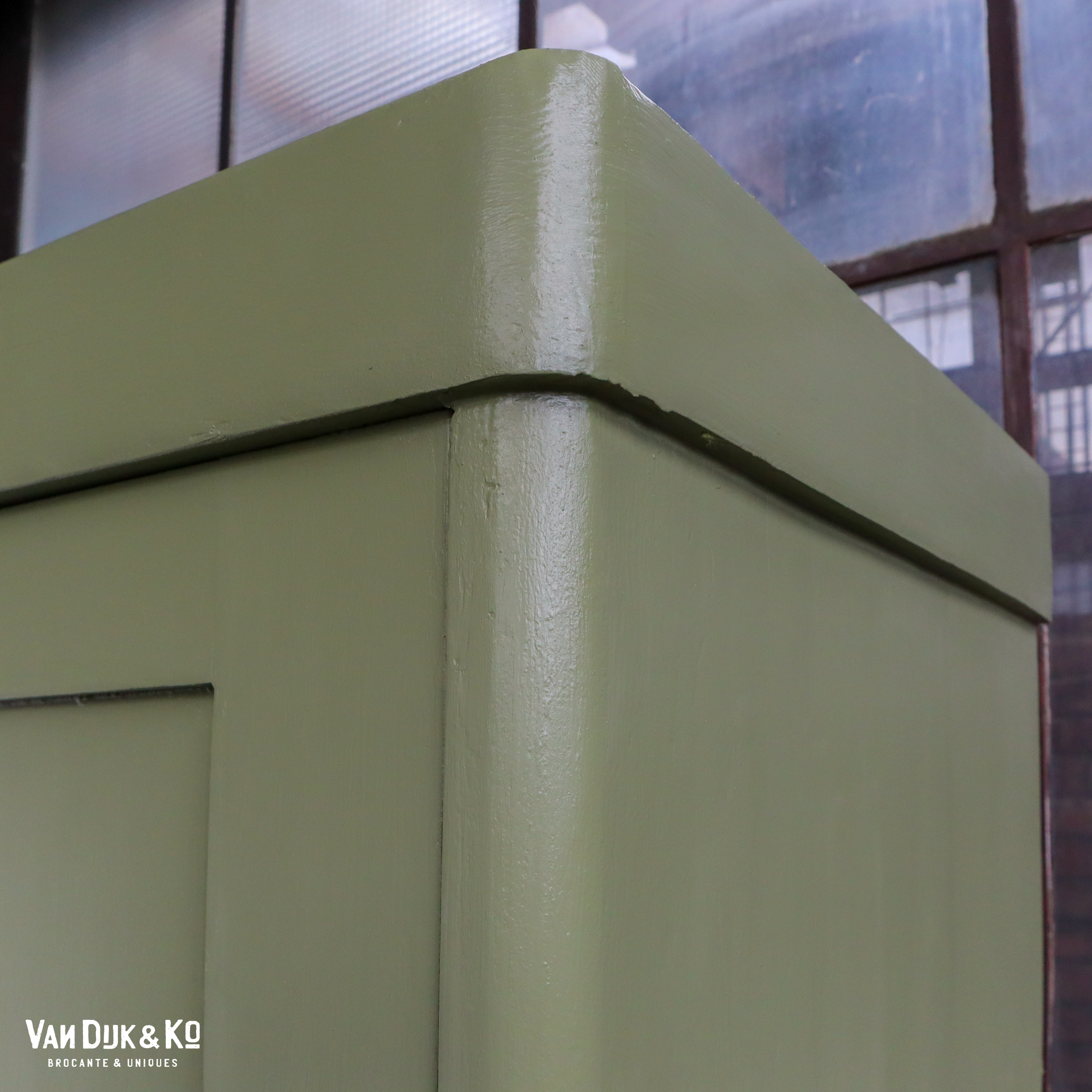 Groene eendeurs linnenkast - Afbeelding 6