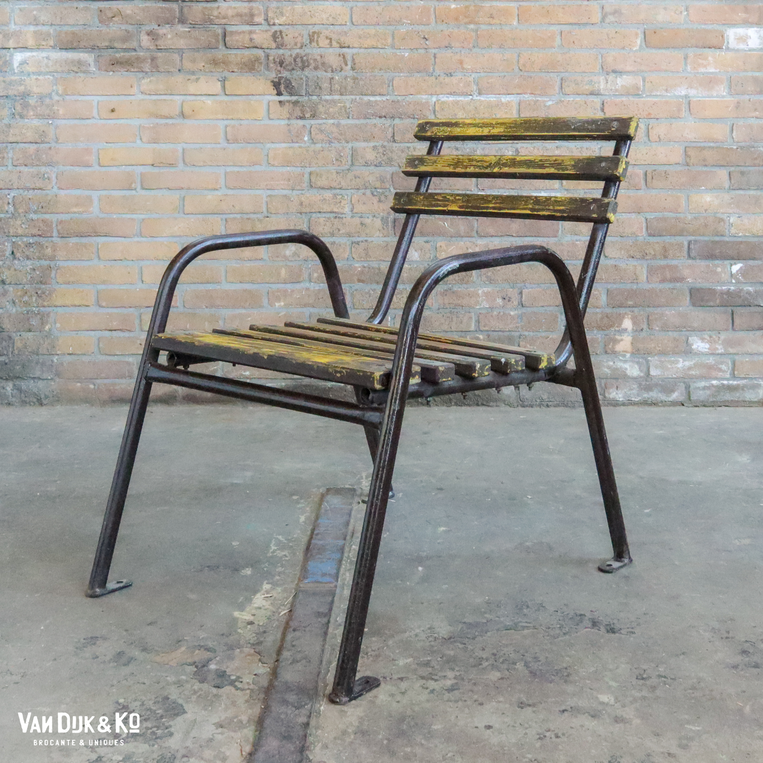 Brocante tuinstoel - Afbeelding 2