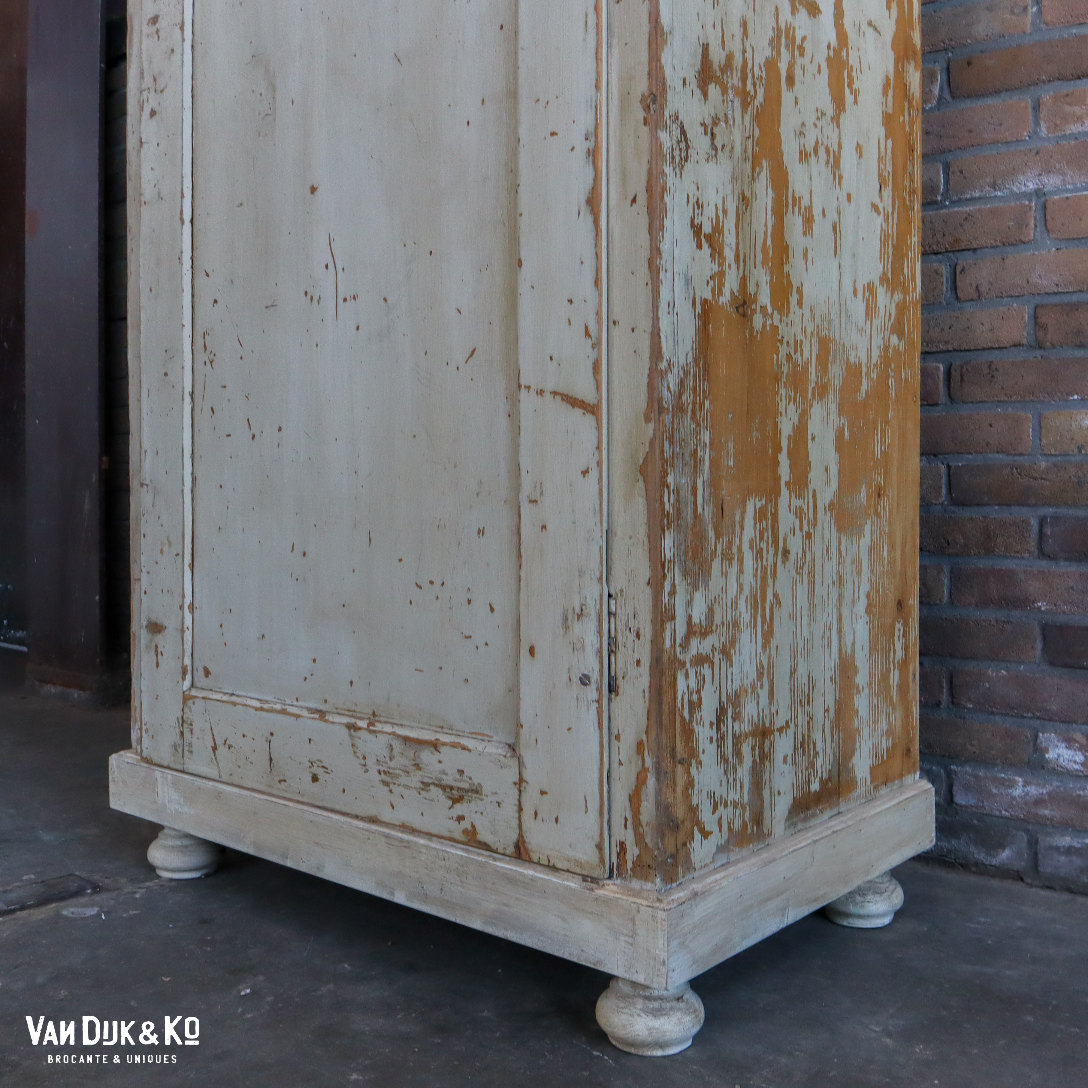 Brocante eendeurskast - Afbeelding 8