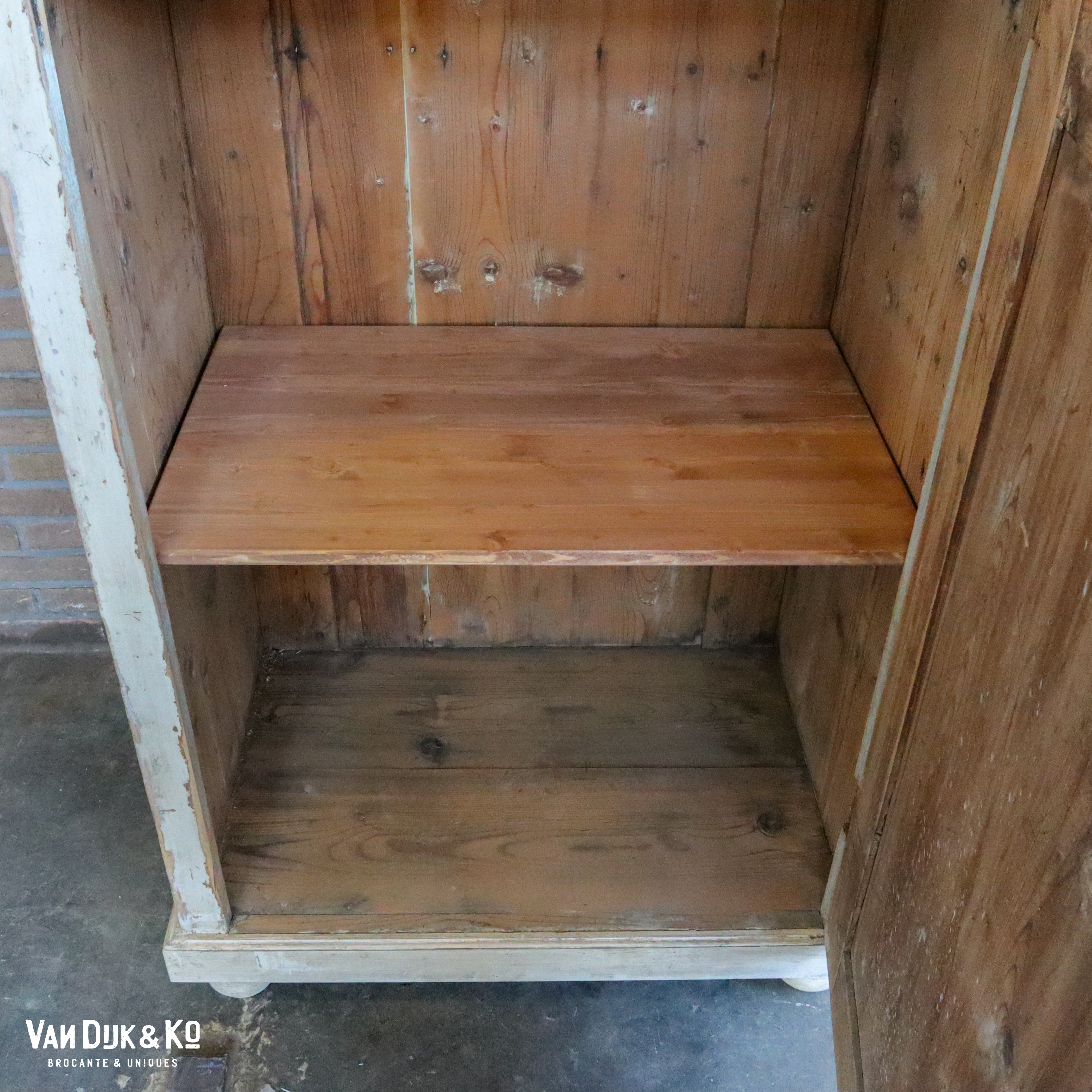 Brocante eendeurskast - Afbeelding 4