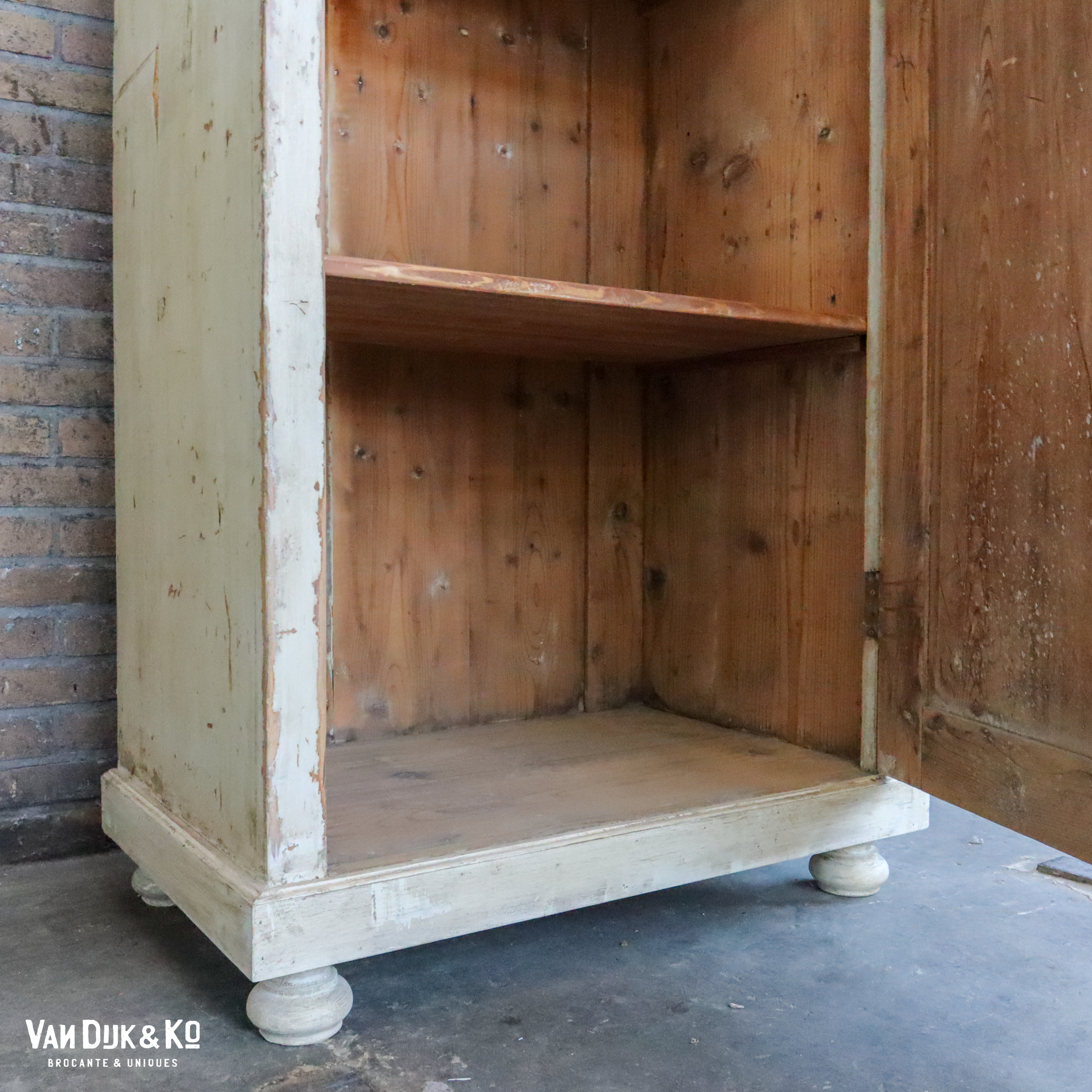 Brocante eendeurskast - Afbeelding 5