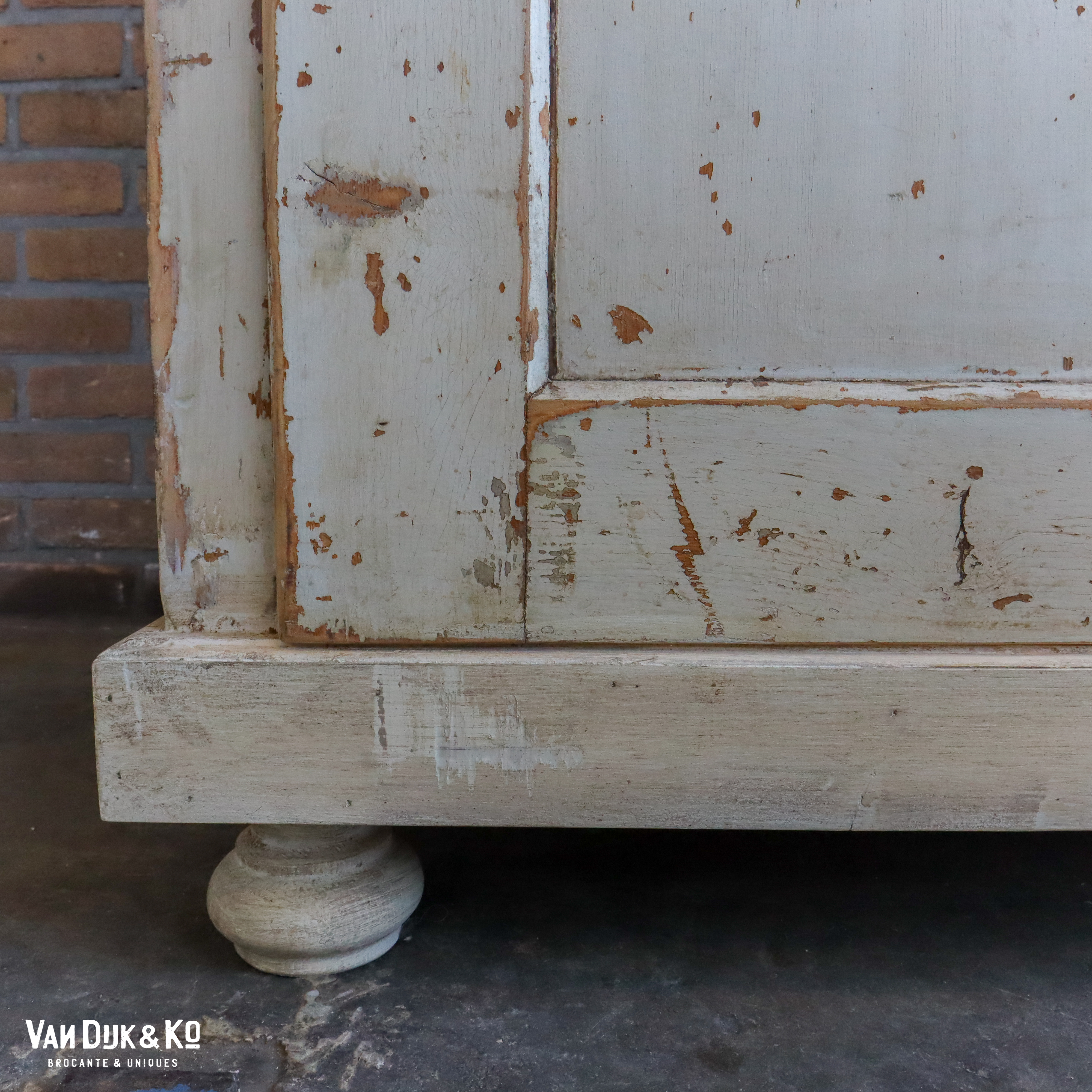 Brocante eendeurskast - Afbeelding 6