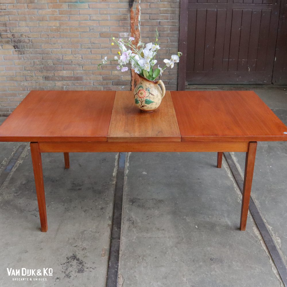 Uitschuifbare vintage tafel - Afbeelding 2