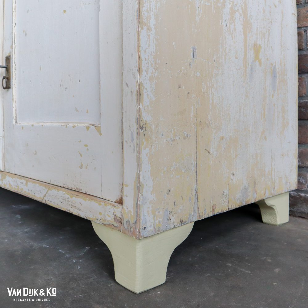 Brocante witte keukenkast - Afbeelding 4