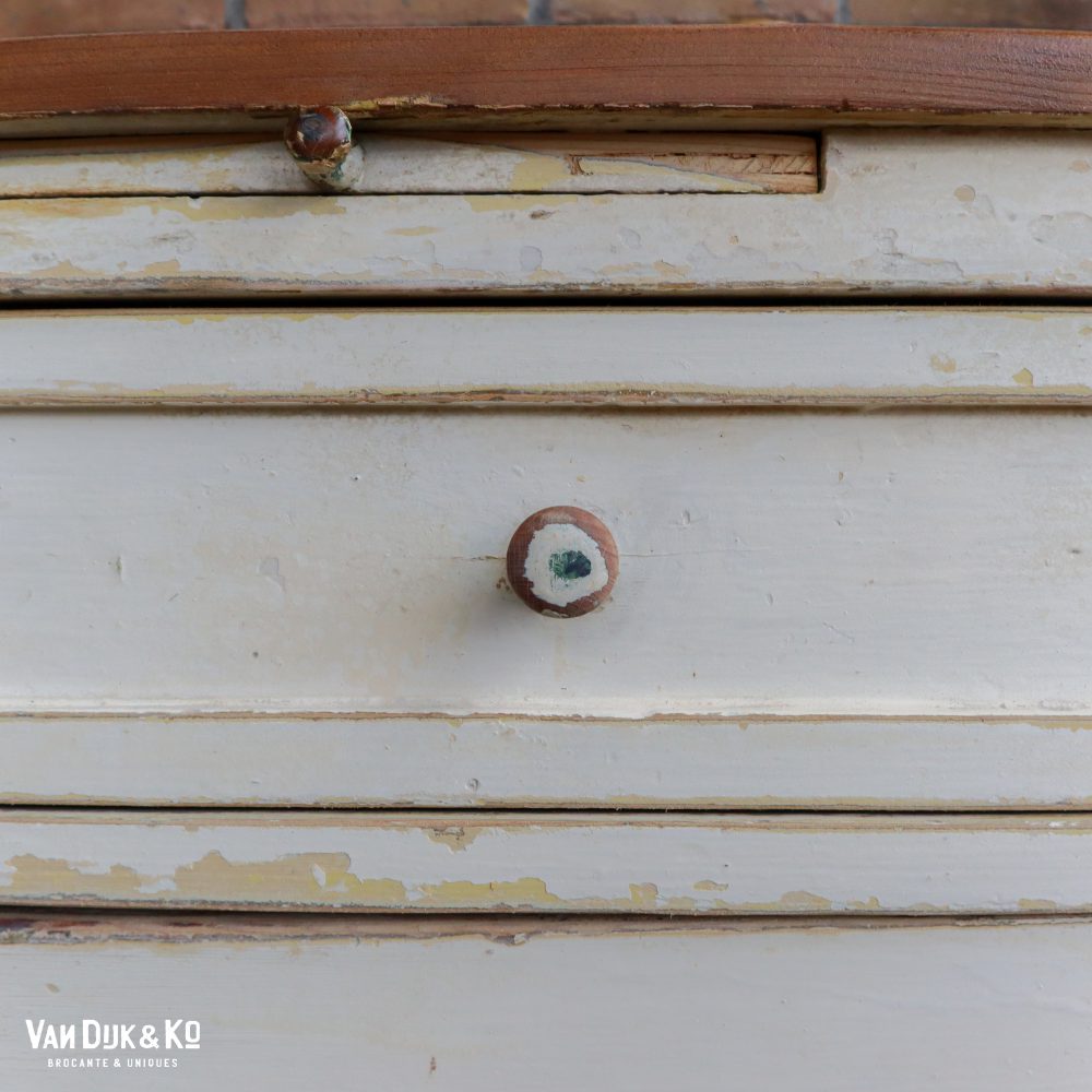 Brocante witte keukenkast - Afbeelding 10
