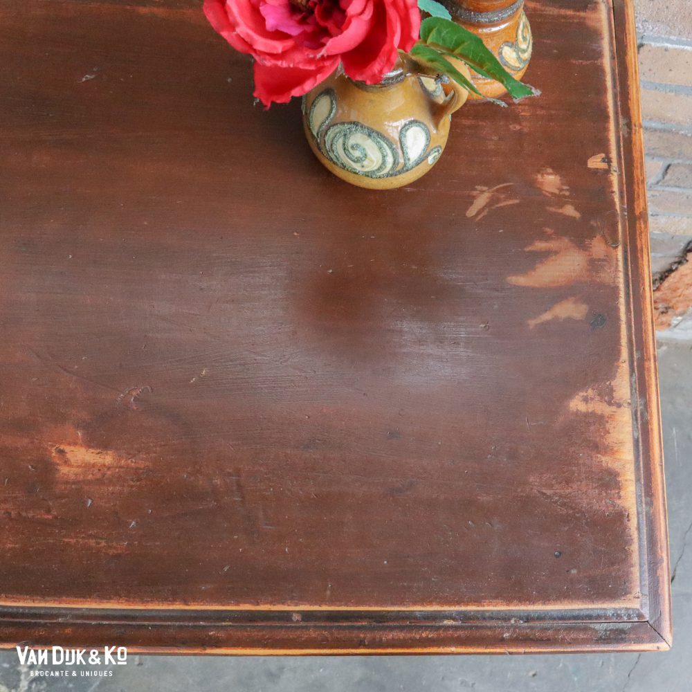 Brocante bruine onderkast - Afbeelding 8