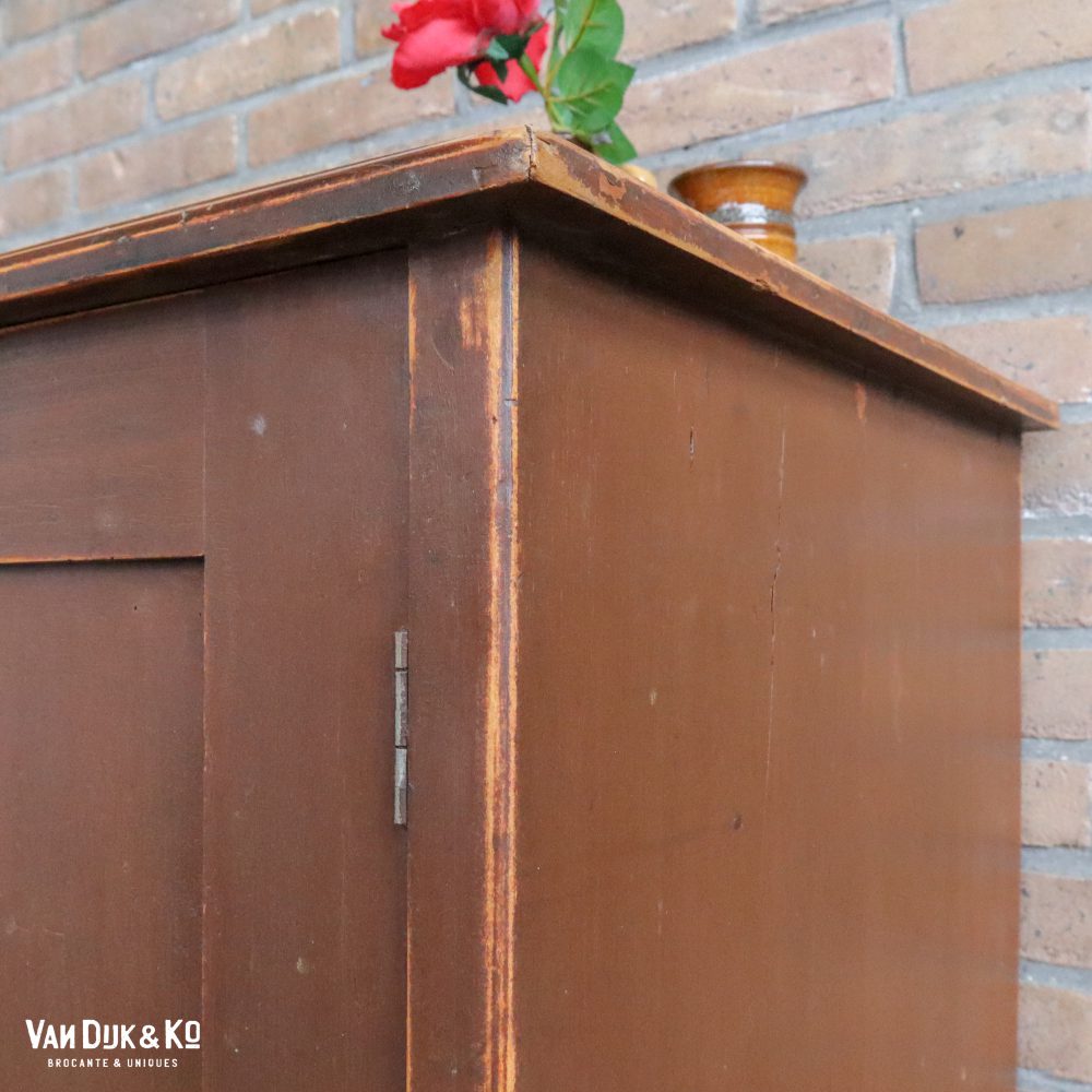 Brocante bruine onderkast - Afbeelding 6
