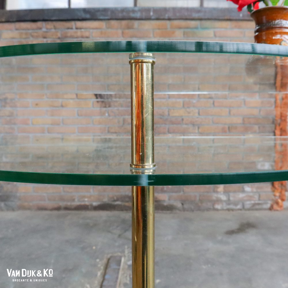 Vintage glazen wandtafel - Afbeelding 3