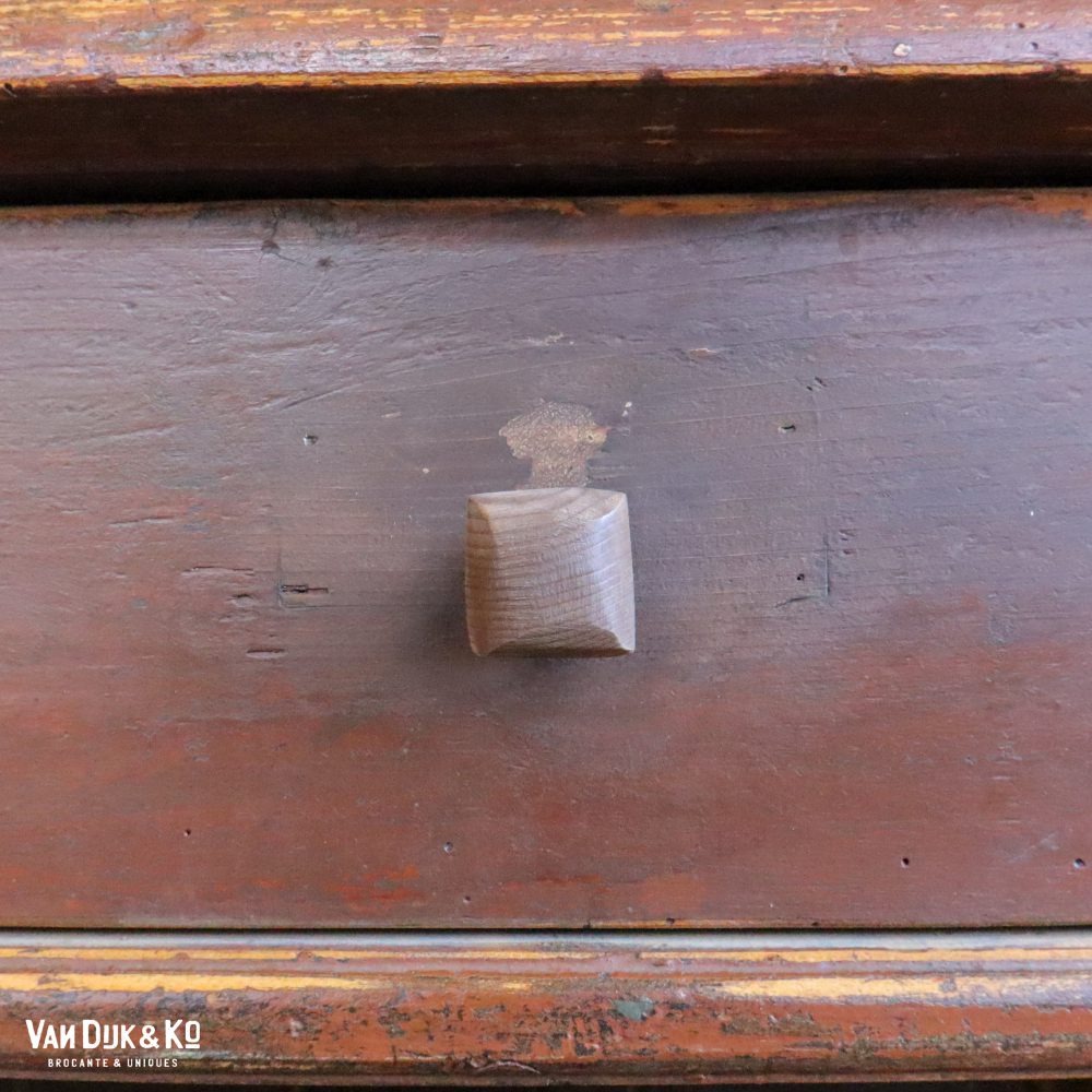 Brocante bruine onderkast - Afbeelding 9