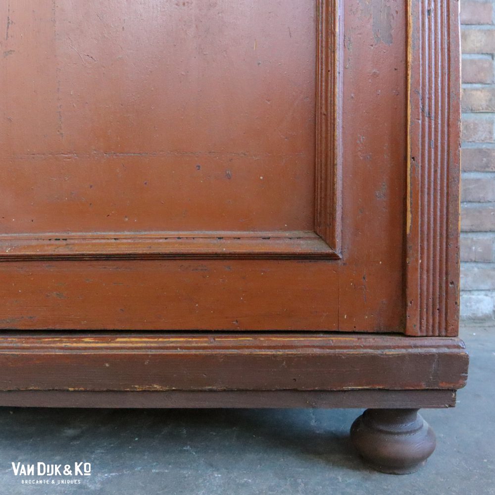 Brocante bruine onderkast - Afbeelding 5
