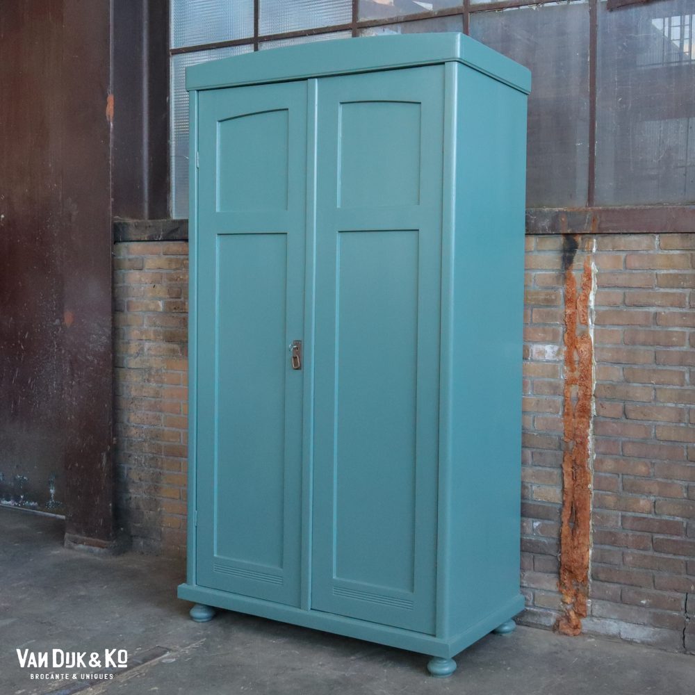 Blauwgroene linnenkast - Afbeelding 2