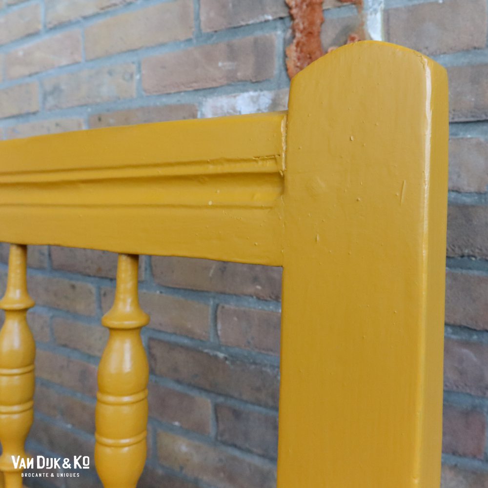 Okergele houten bank - Afbeelding 3