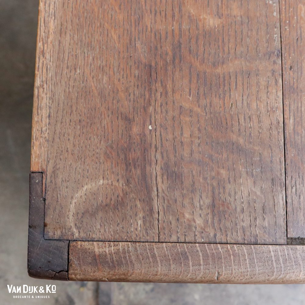 Vintage houten archiefkast - Afbeelding 4