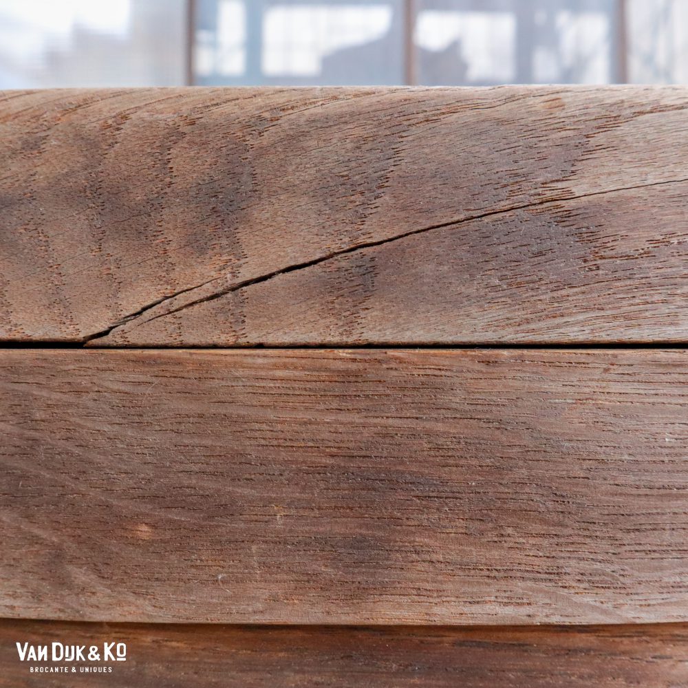 Vintage houten archiefkast - Afbeelding 10