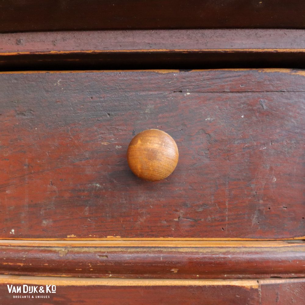 Brocante bruine onderkast - Afbeelding 6