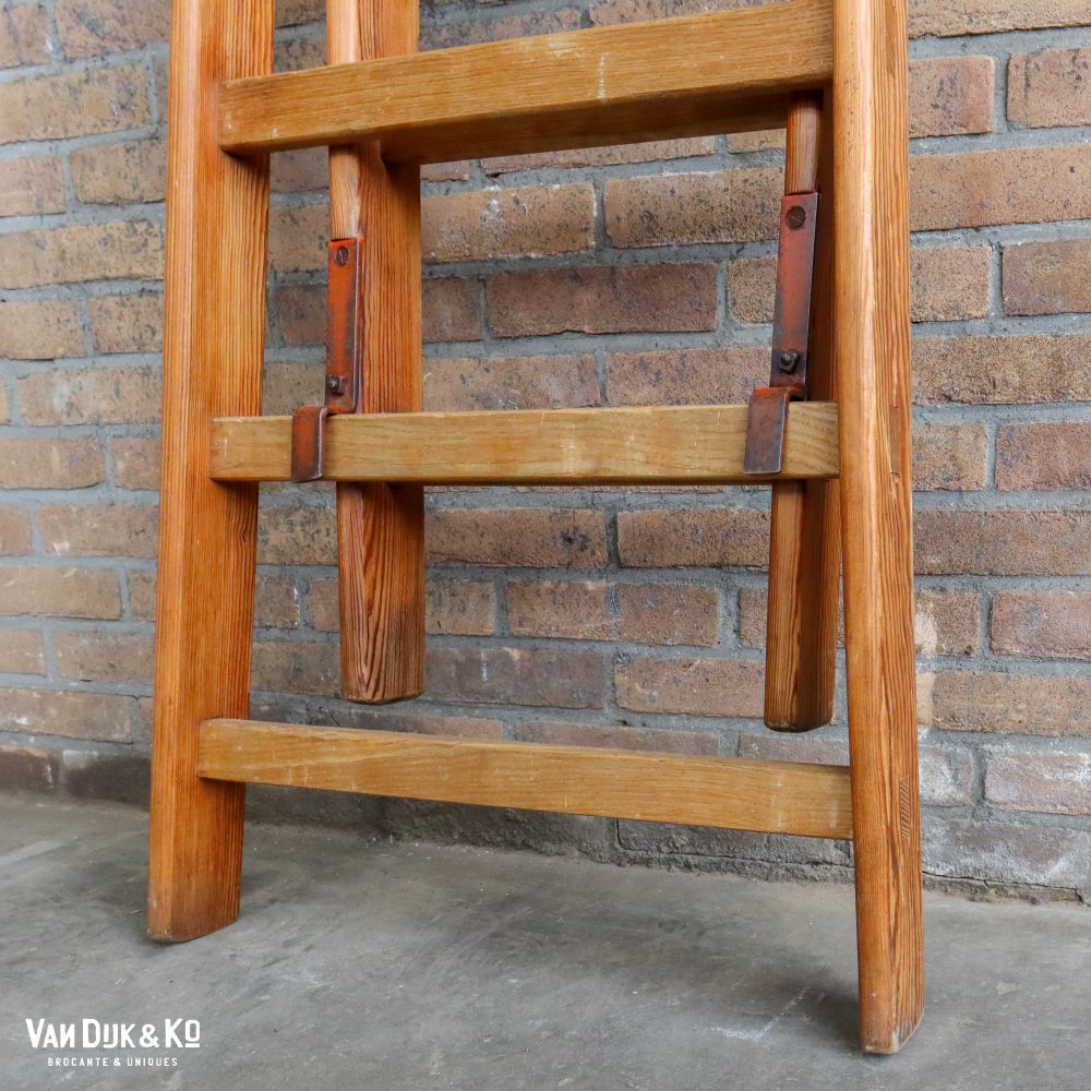 Vintage houten ladder - Afbeelding 6