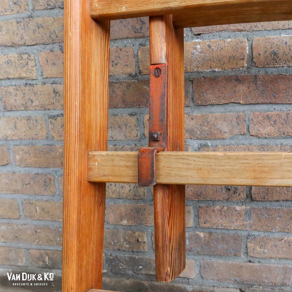 Vintage houten ladder - Afbeelding 5