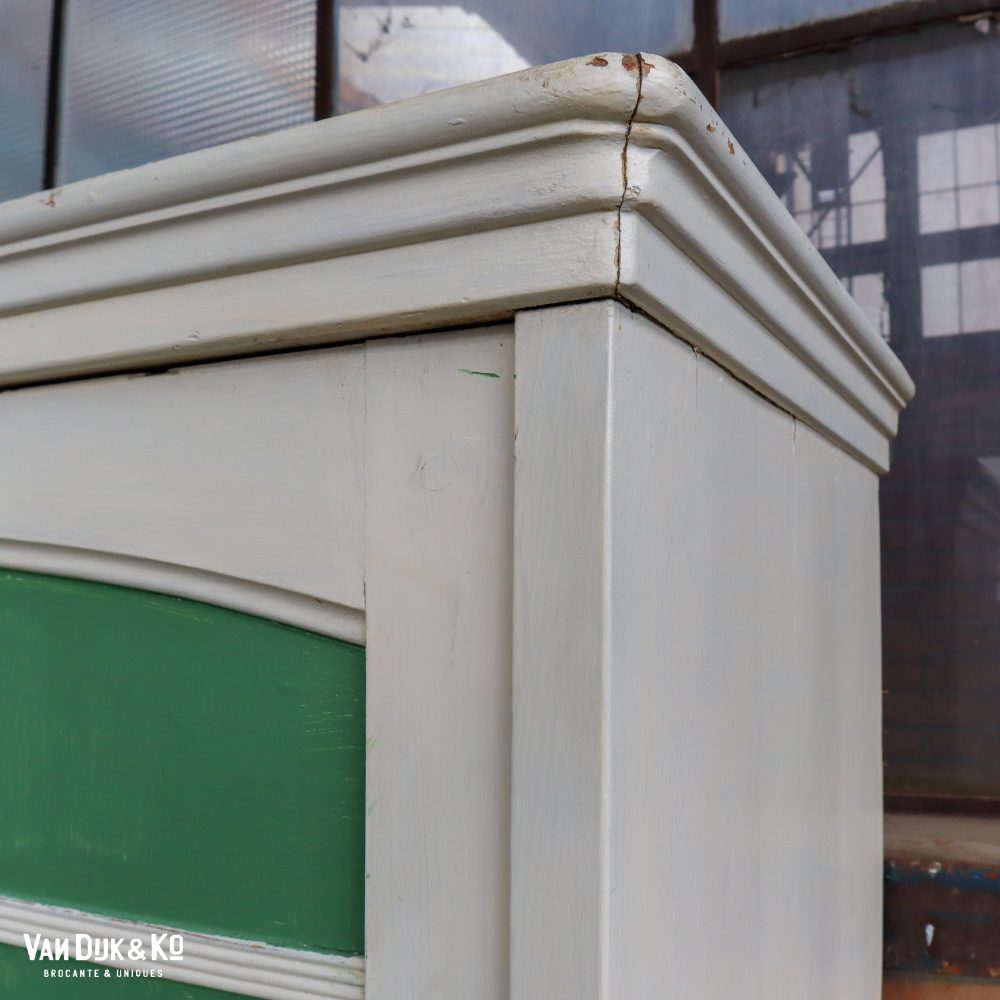 Groen-witte linnenkast - Afbeelding 5