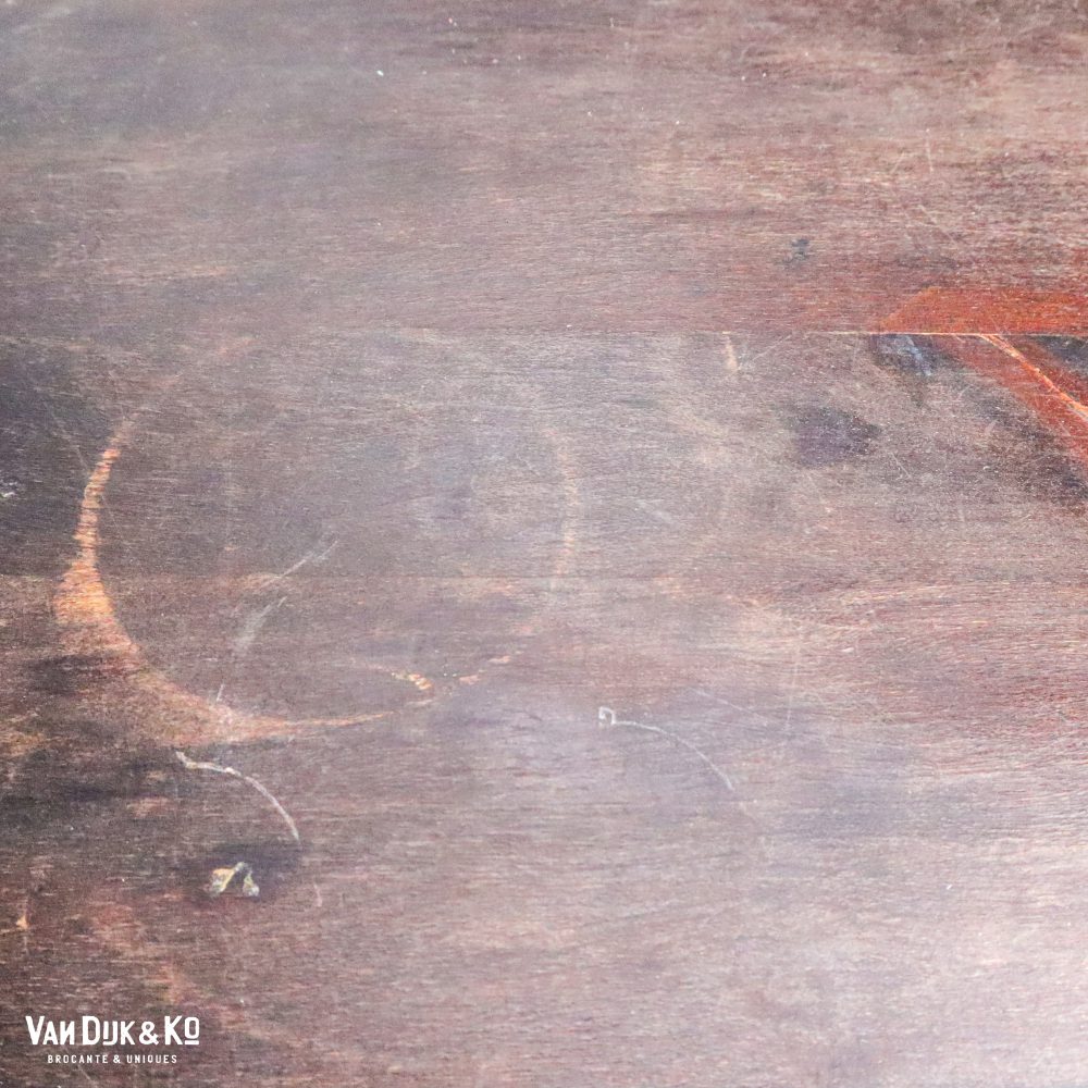 Vintage houten eettafel - Afbeelding 9
