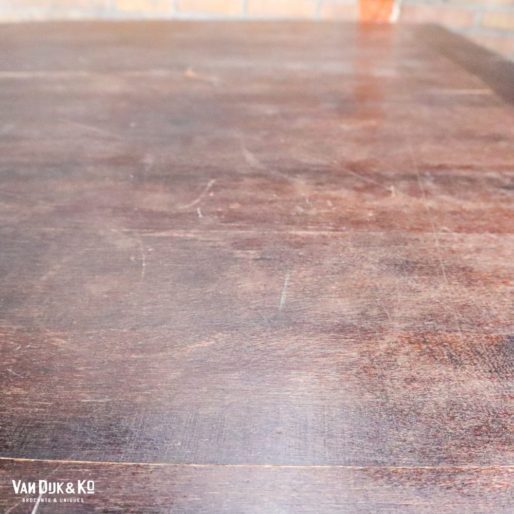 Vintage houten eettafel - Afbeelding 8