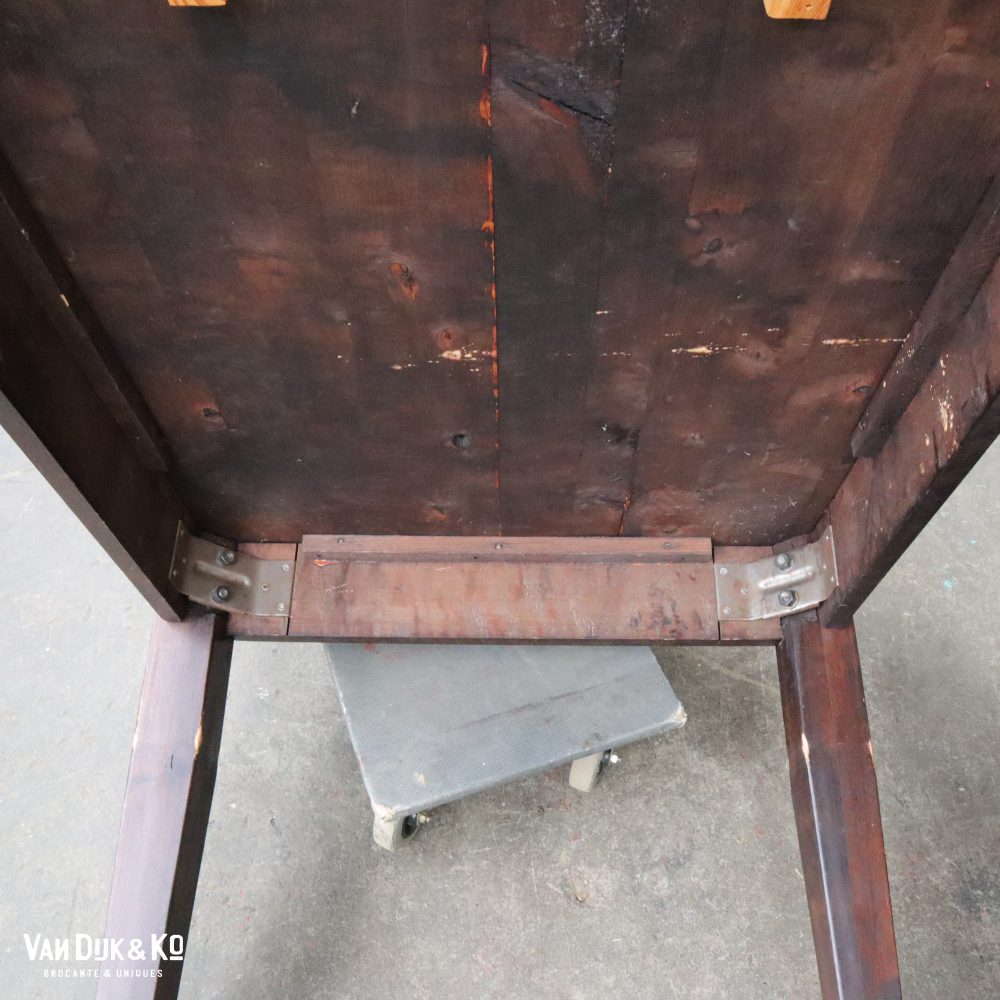 Vintage houten eettafel - Afbeelding 4