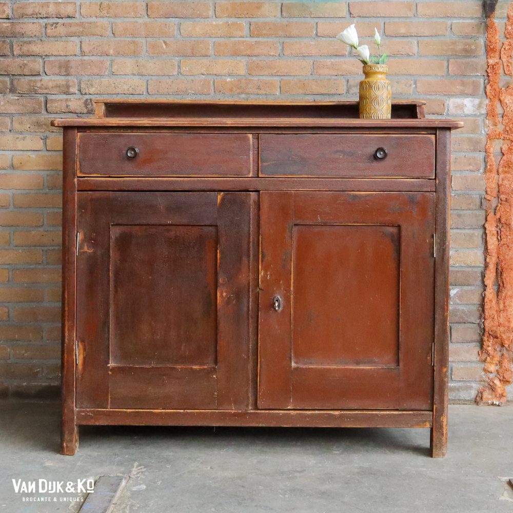 Brocante houten onderkast