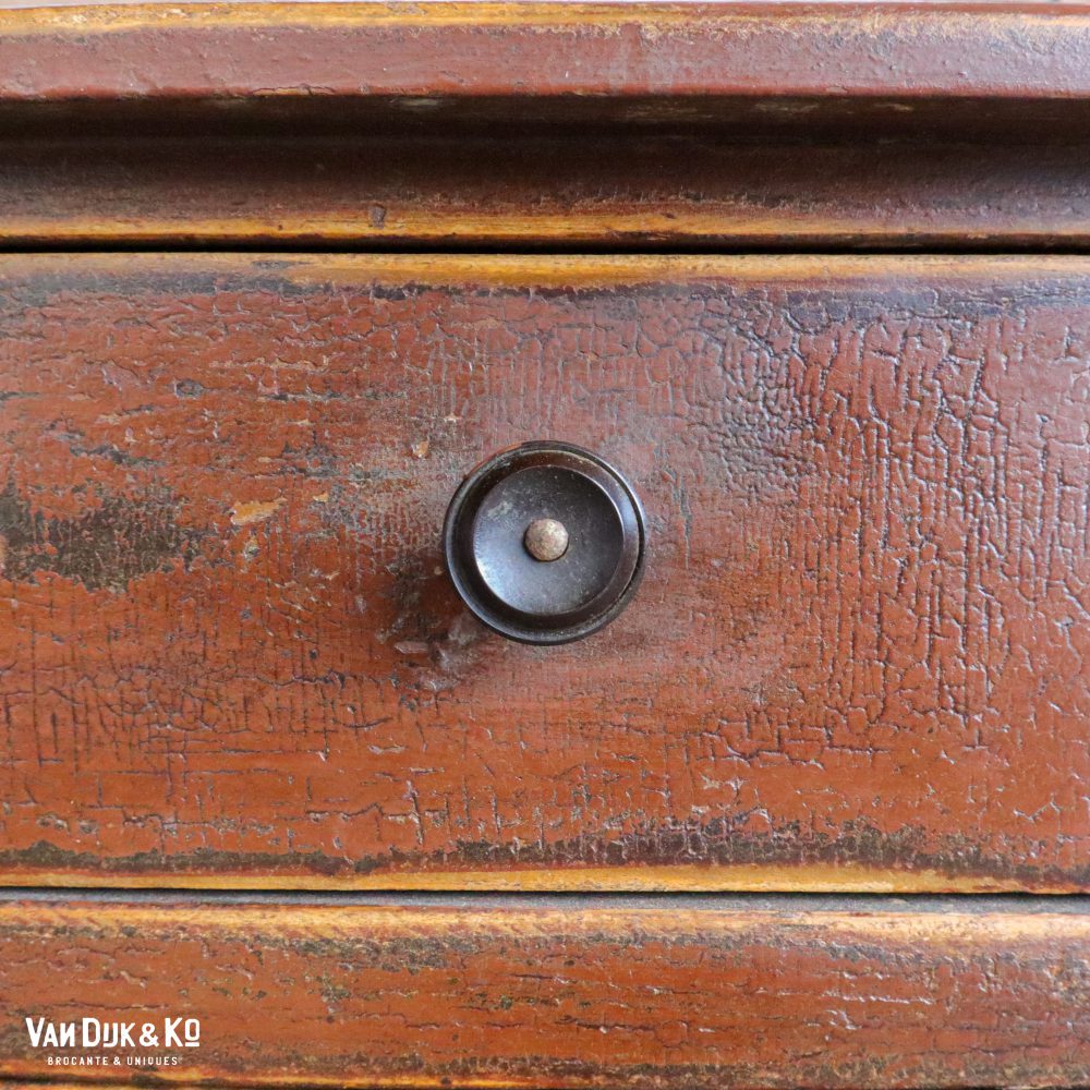 Brocante houten onderkast - Afbeelding 4