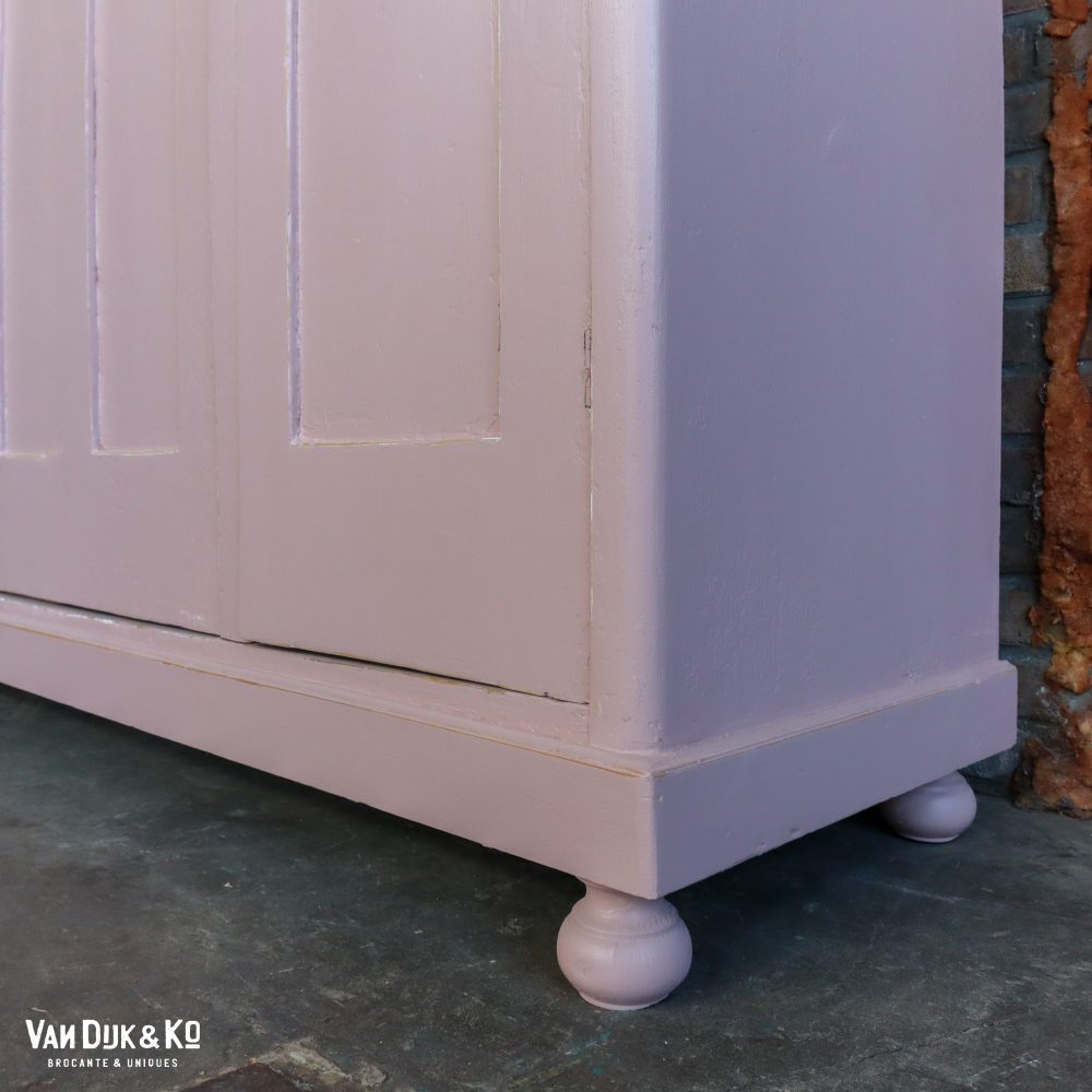 Driedeurs vintage kledingkast - Afbeelding 6