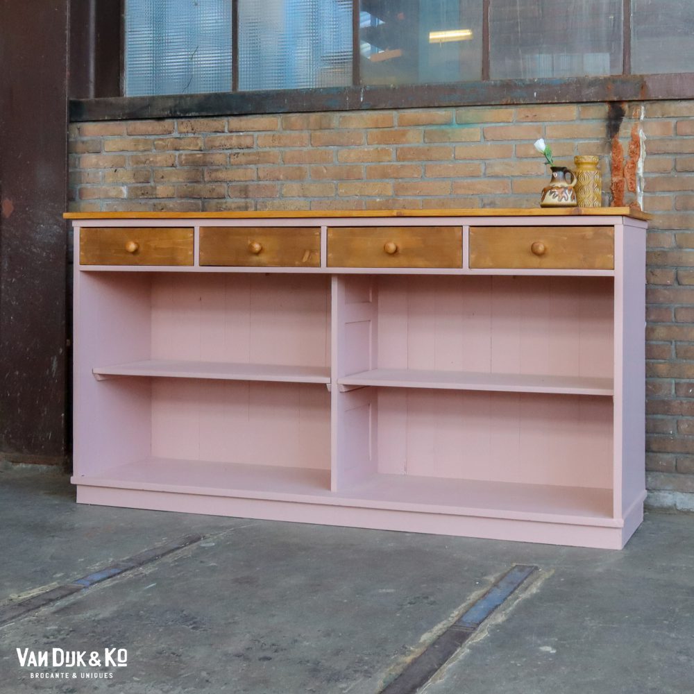 Roze houten toog - Afbeelding 11