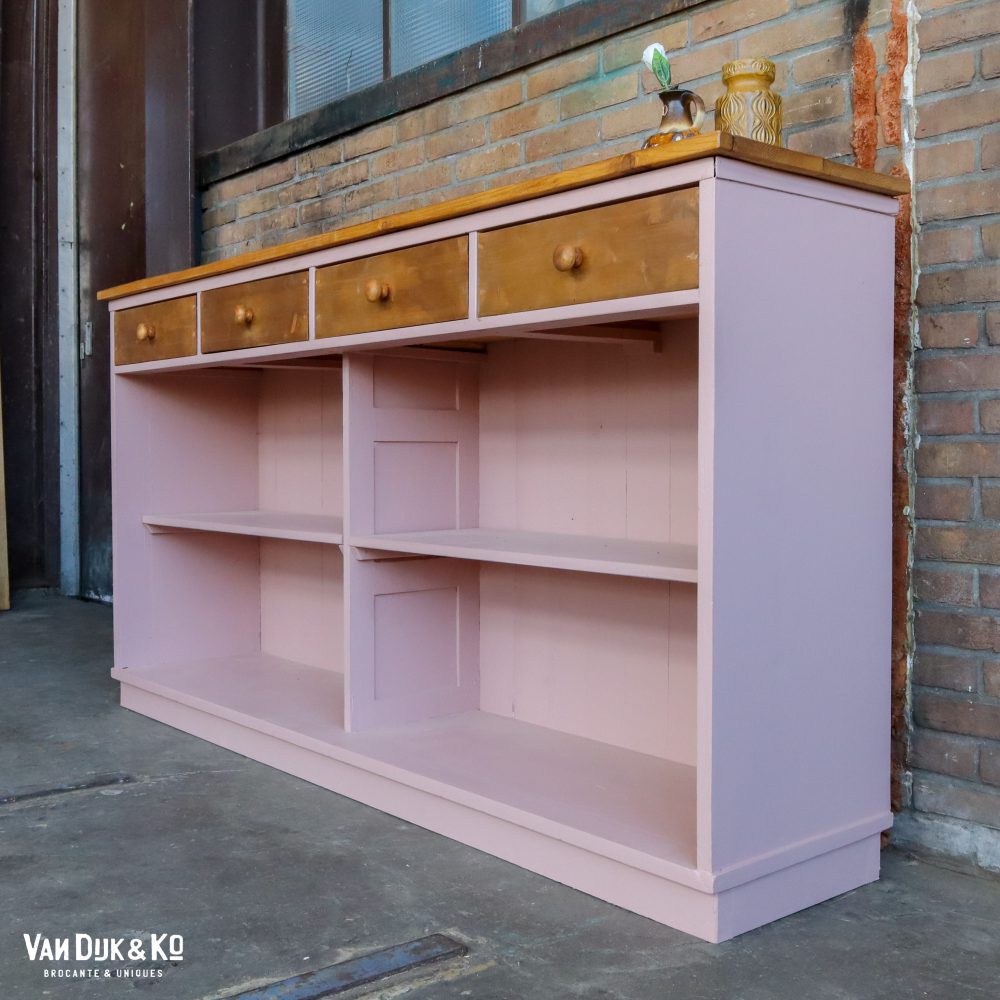 Roze houten toog - Afbeelding 6