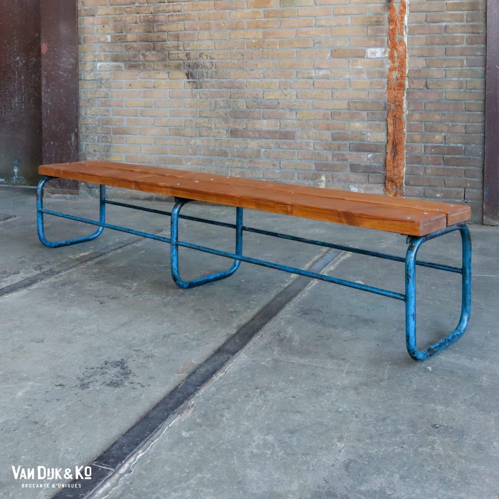 Vintage metalen bank