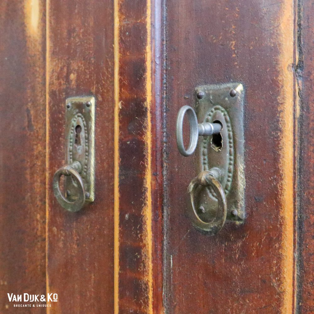 Brocante bruine onderkast - Afbeelding 6