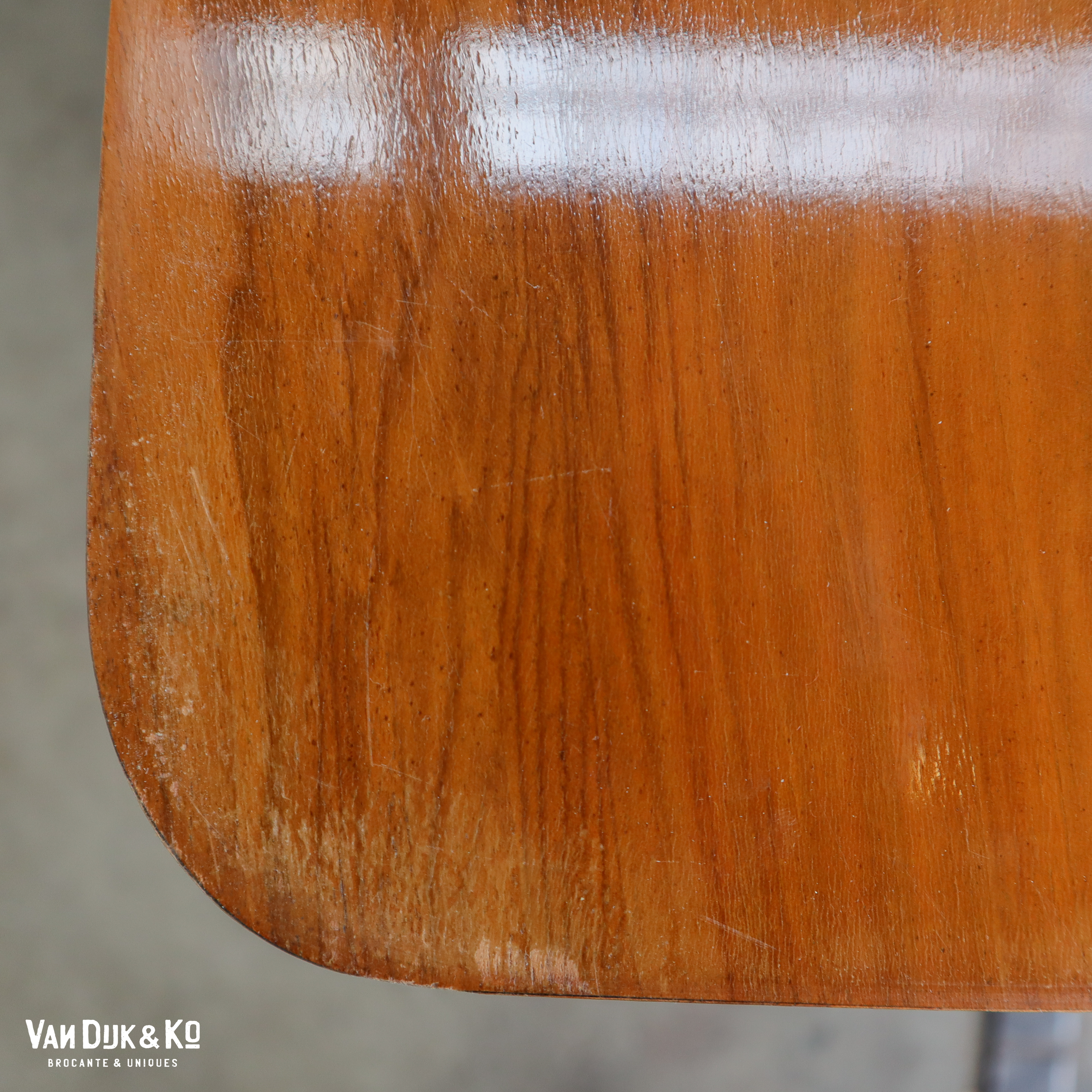 Vintage houten eettafel - Afbeelding 5