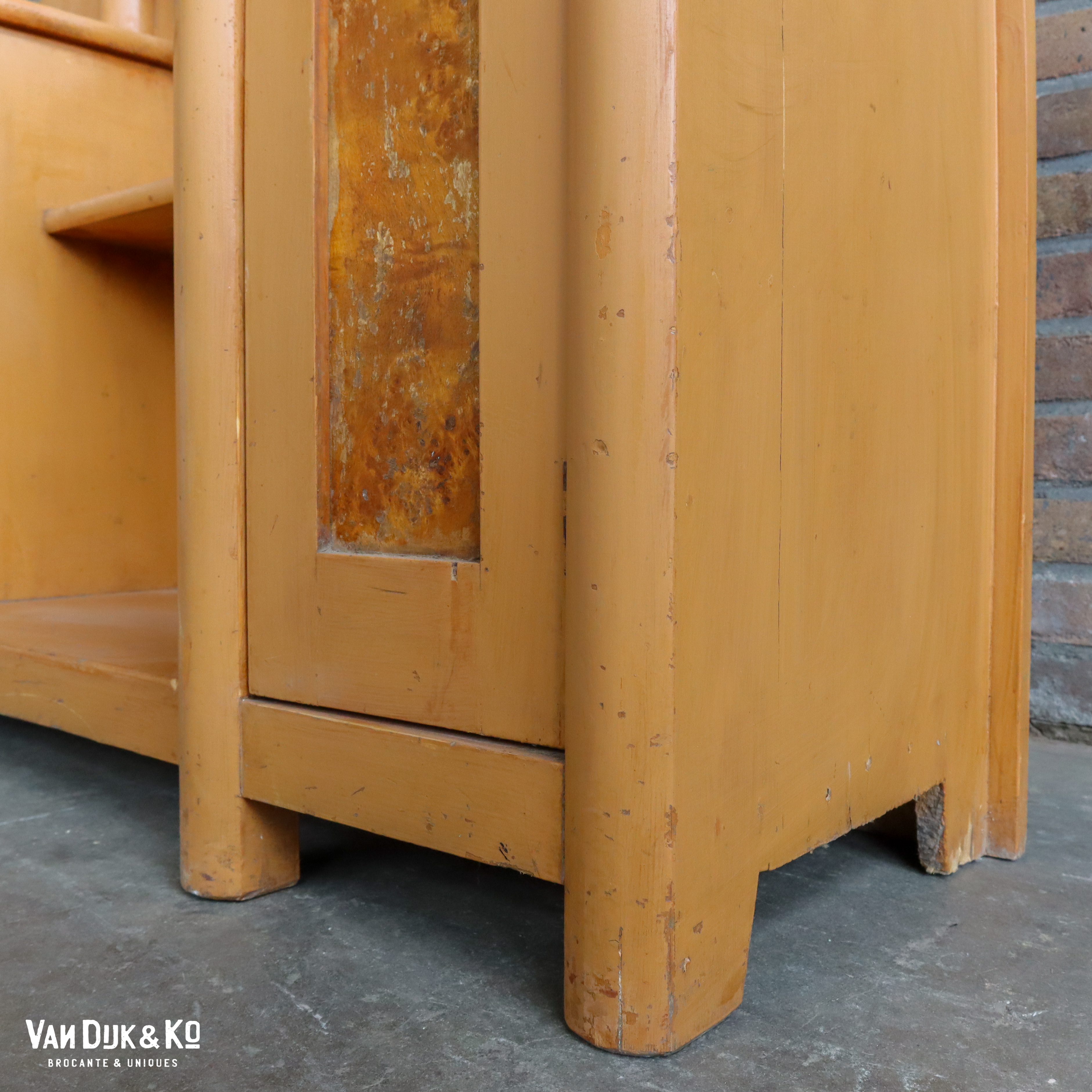 Brocante houten kaptafel - Afbeelding 8