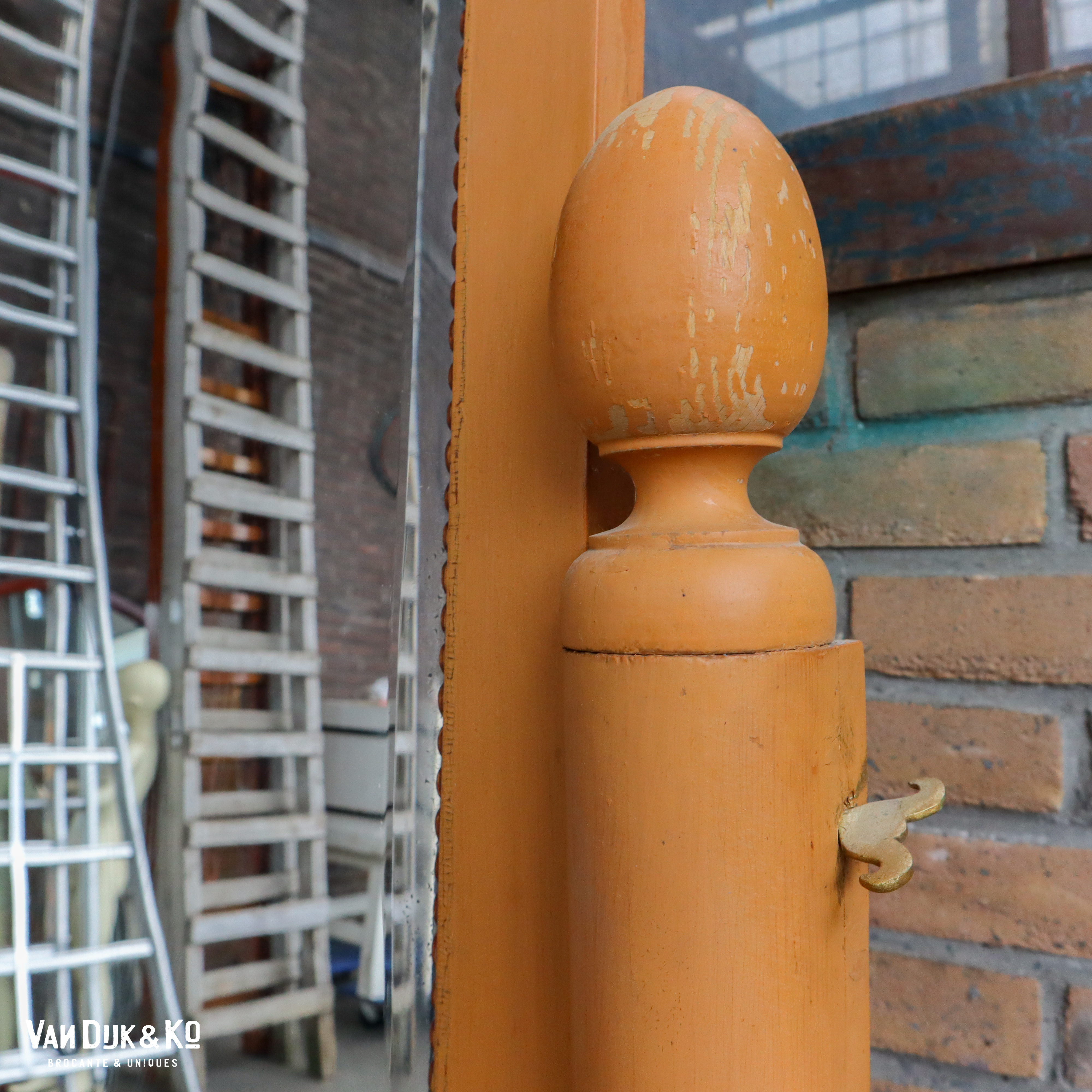 Brocante houten kaptafel - Afbeelding 5