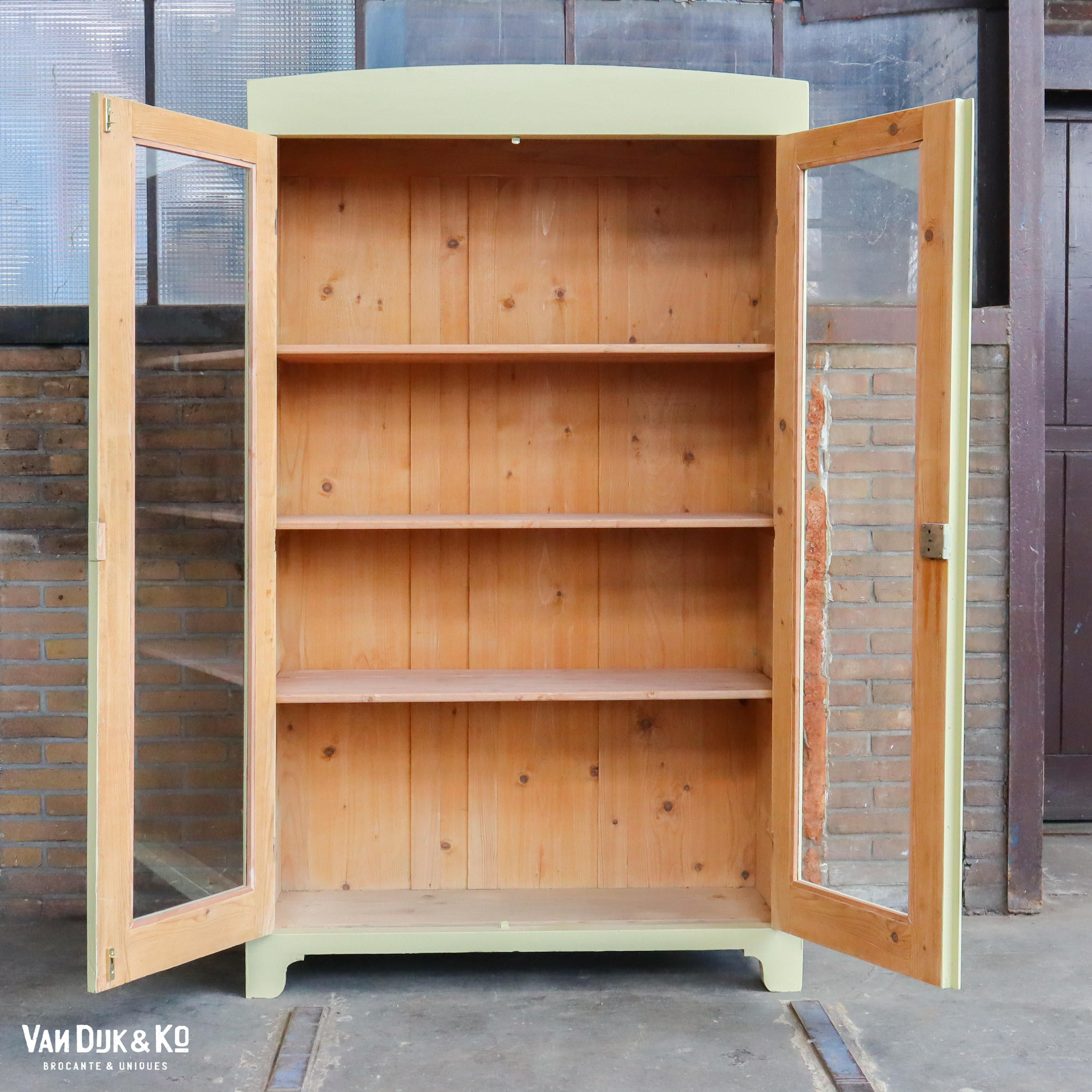 Brocante vitrinekast - Afbeelding 3