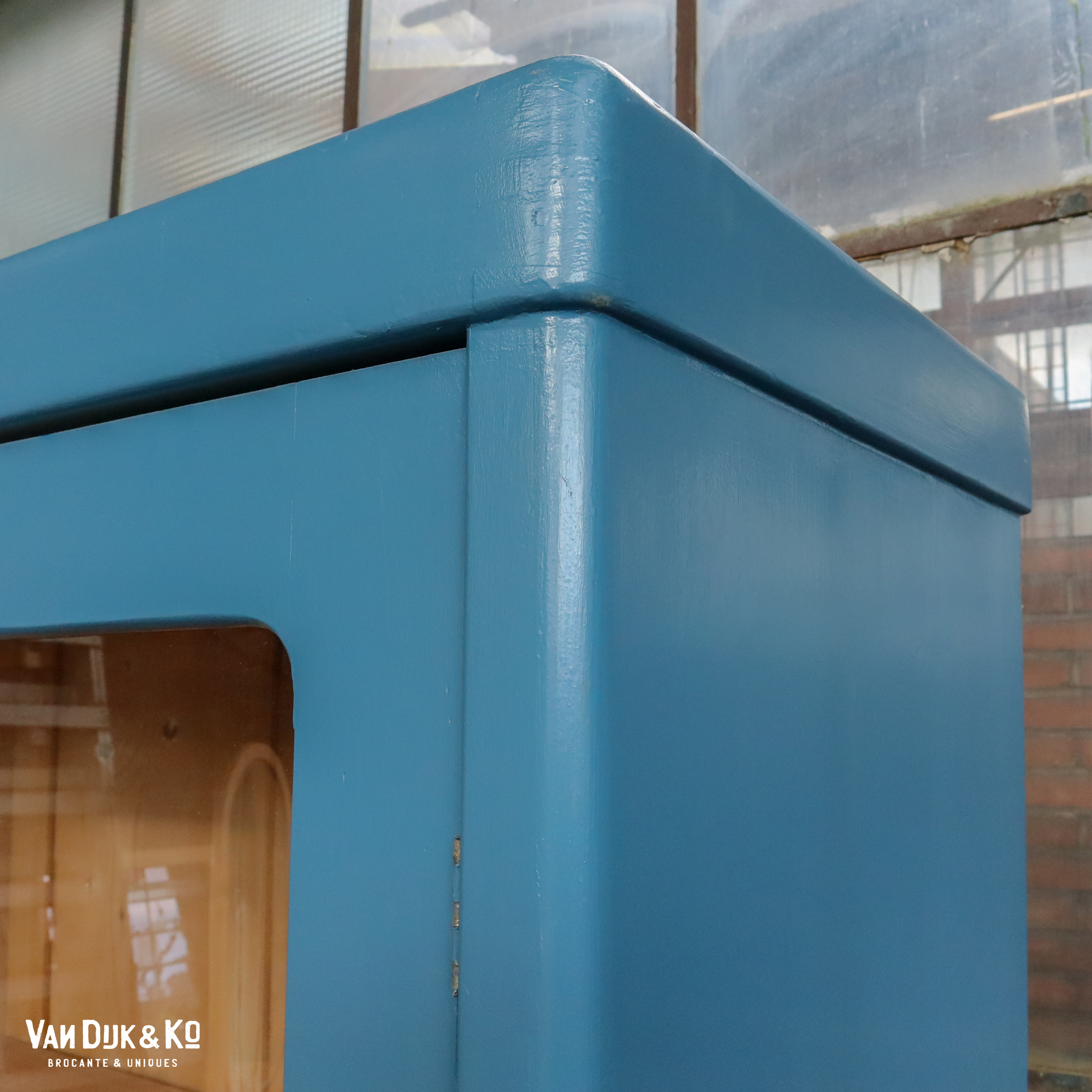 Blauwe vitrinekast - Afbeelding 6