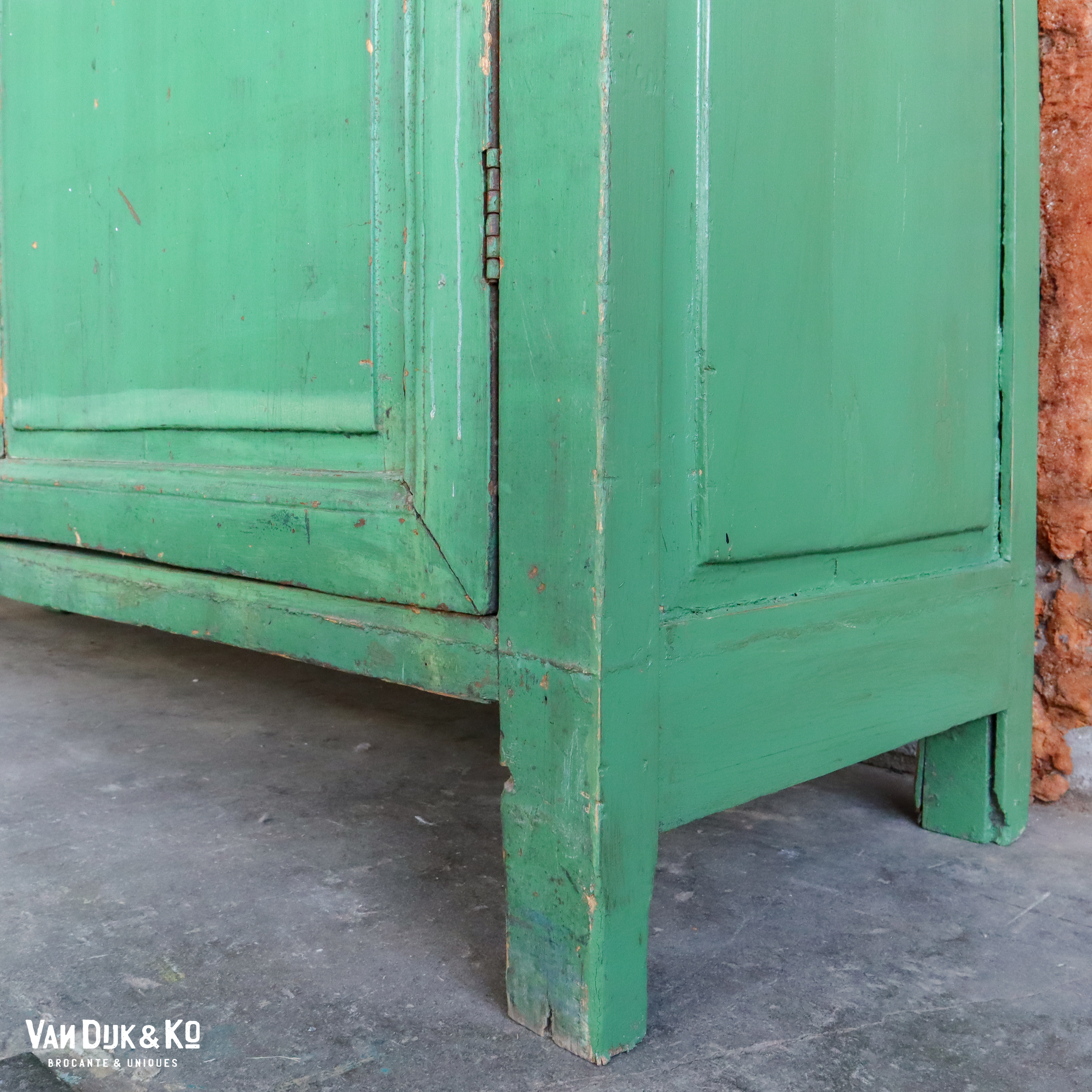 Brocante groene kast - Afbeelding 13