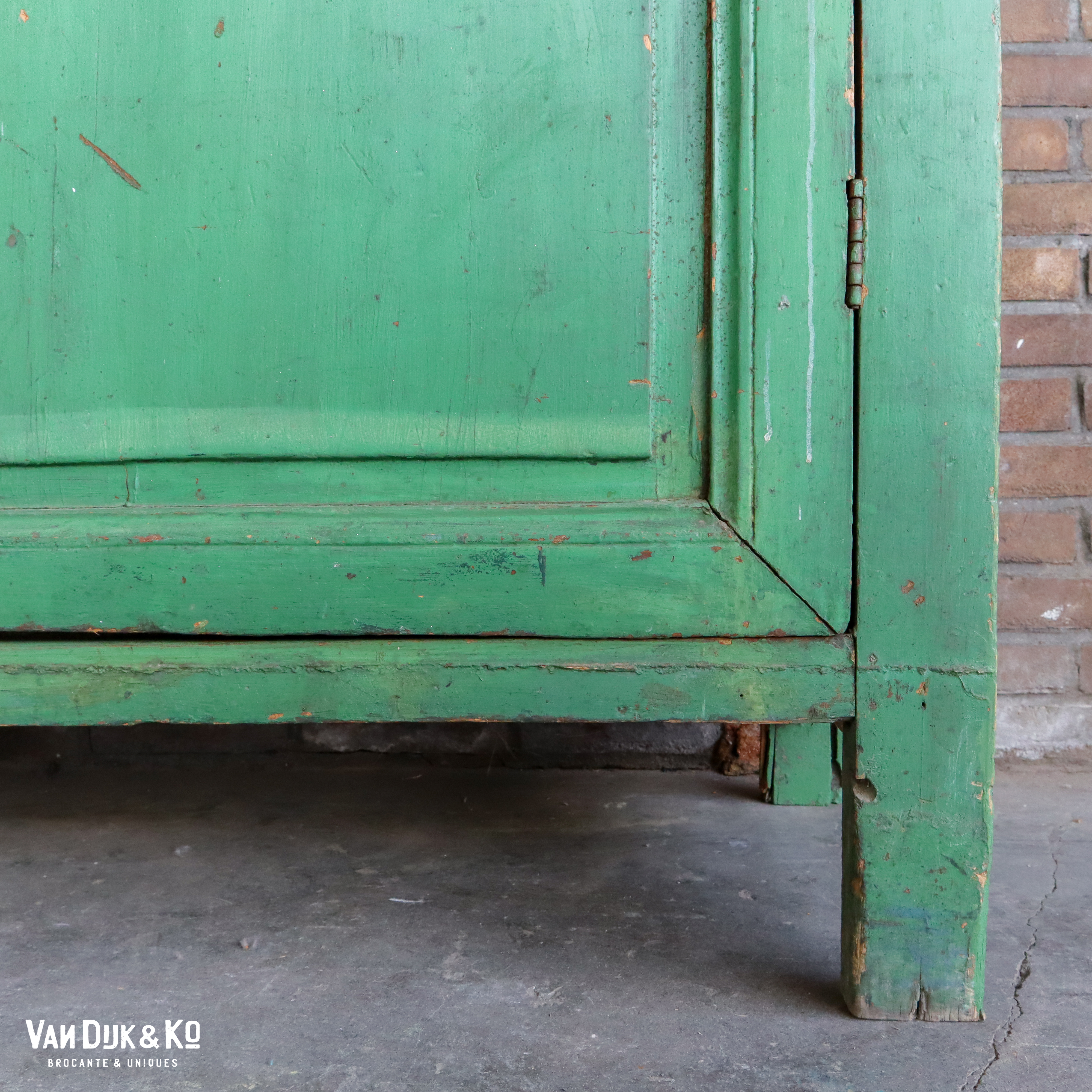 Brocante groene kast - Afbeelding 12
