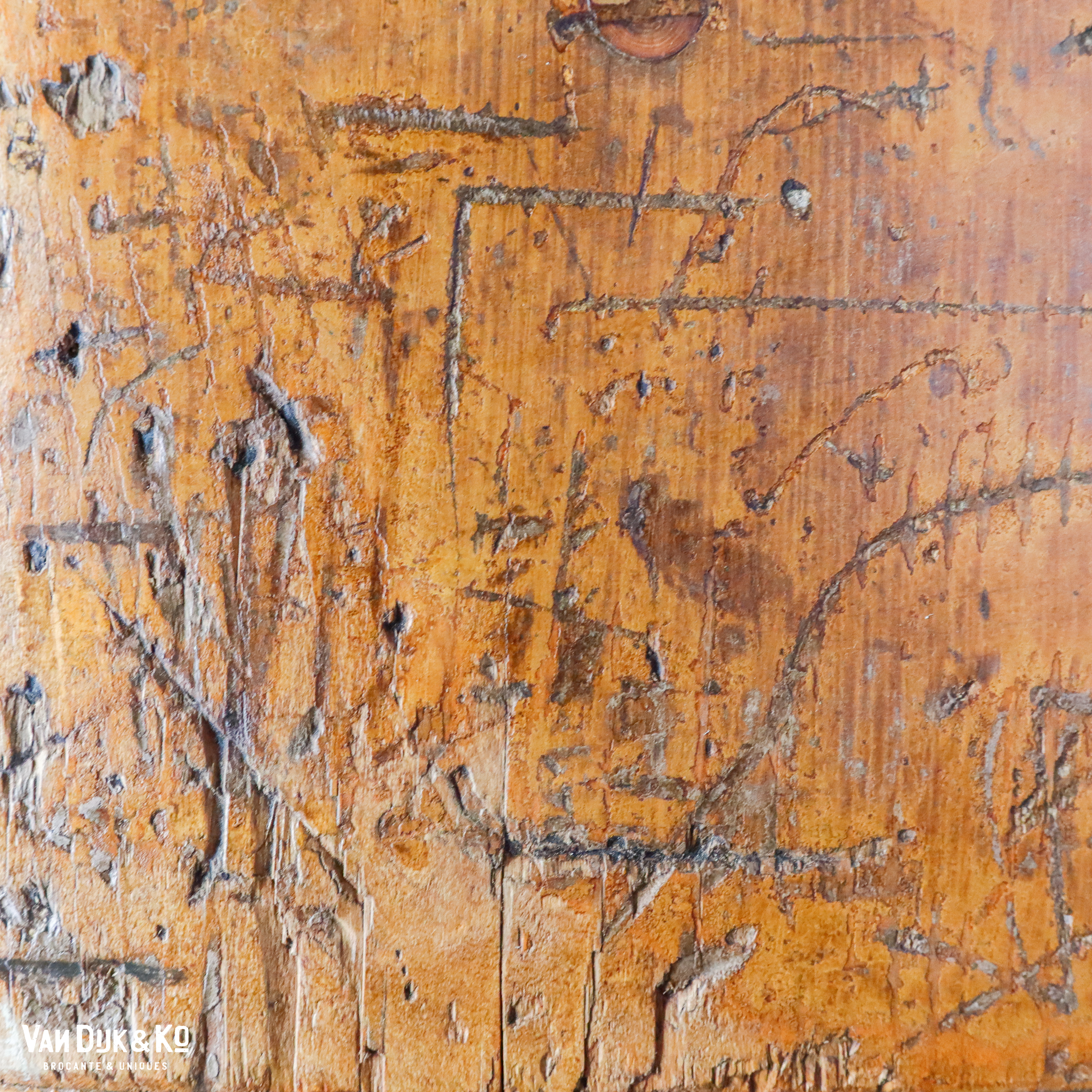 Robuust houten dressoir - Afbeelding 9