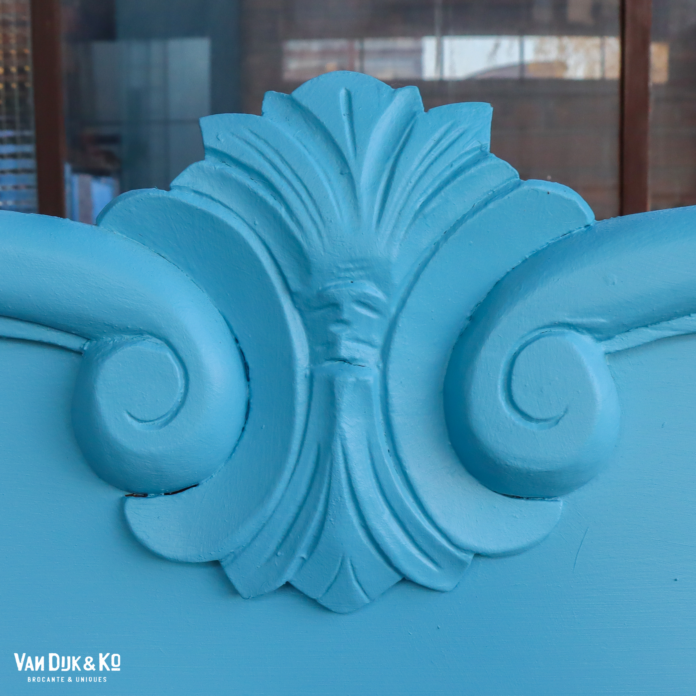 Blauwe vitrinekast - Afbeelding 6