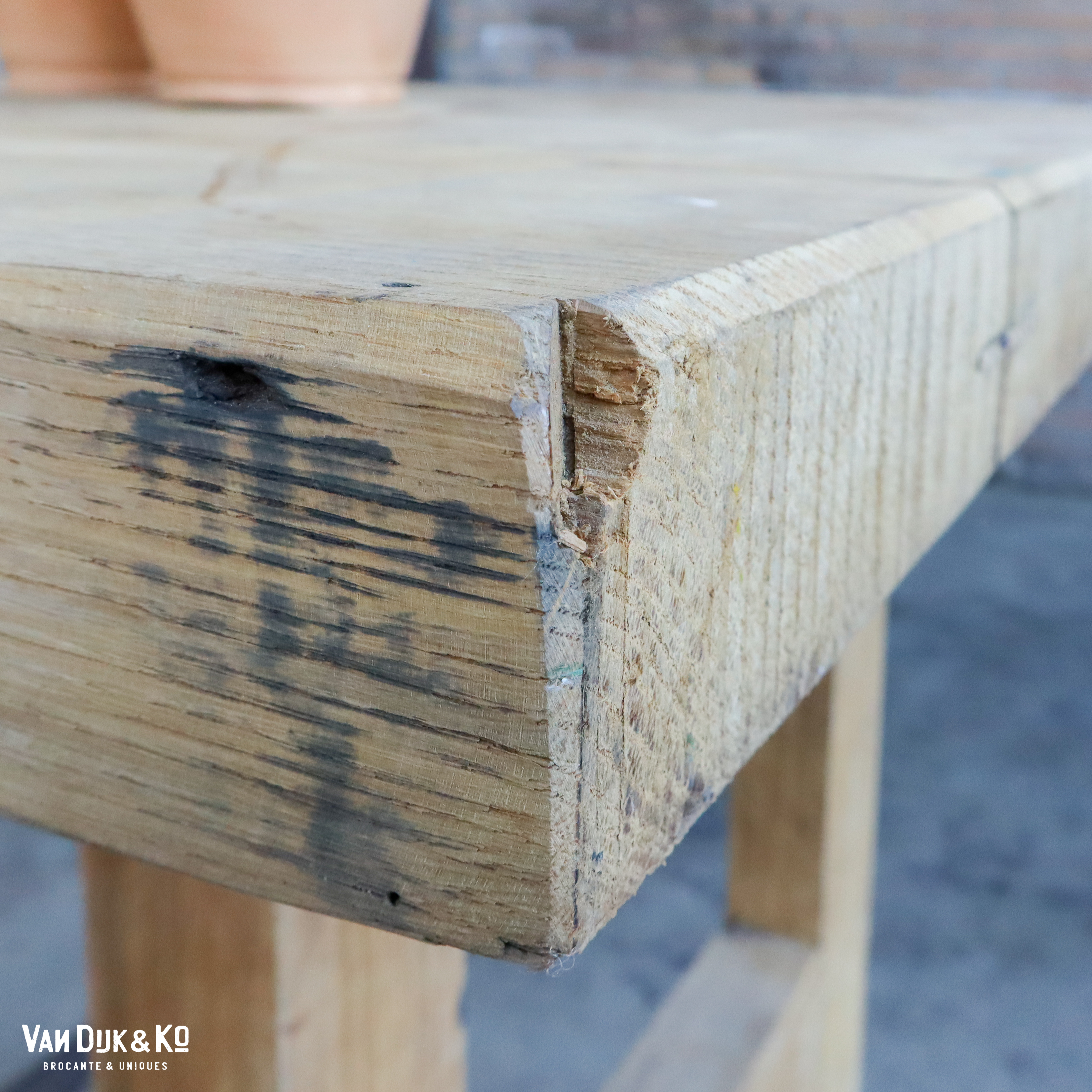 Houten slagerstafel - Afbeelding 5