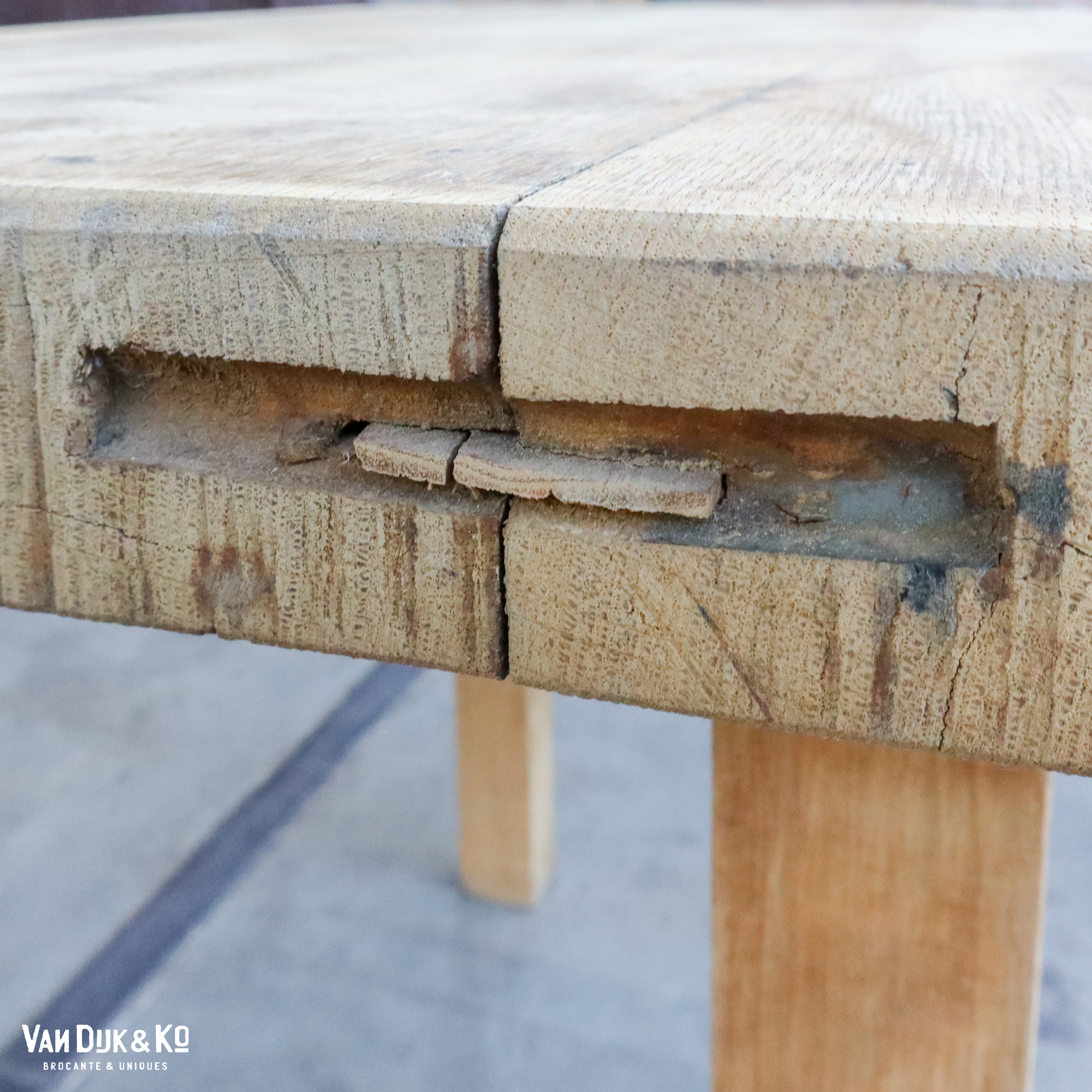 Houten slagerstafel - Afbeelding 6