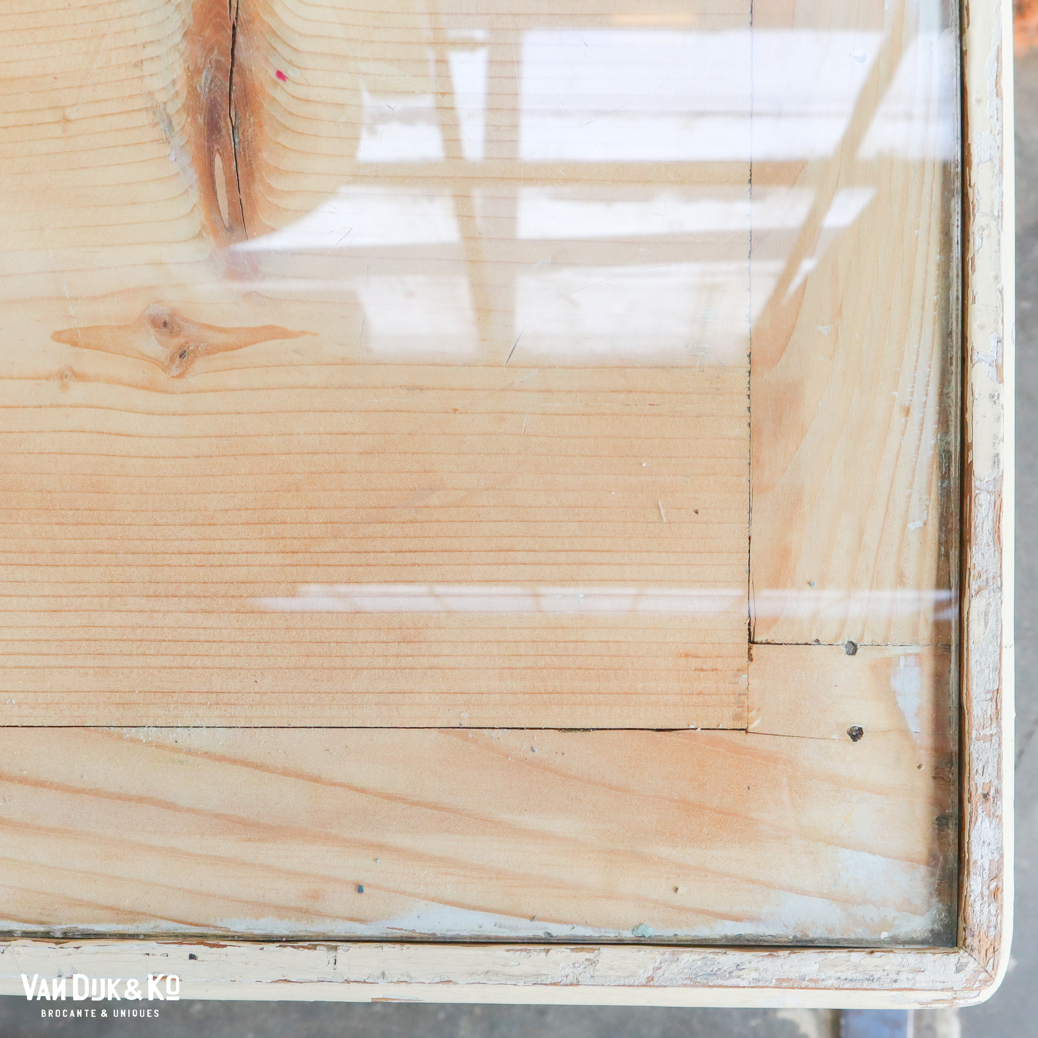 Brocante houten kaptafel - Afbeelding 5
