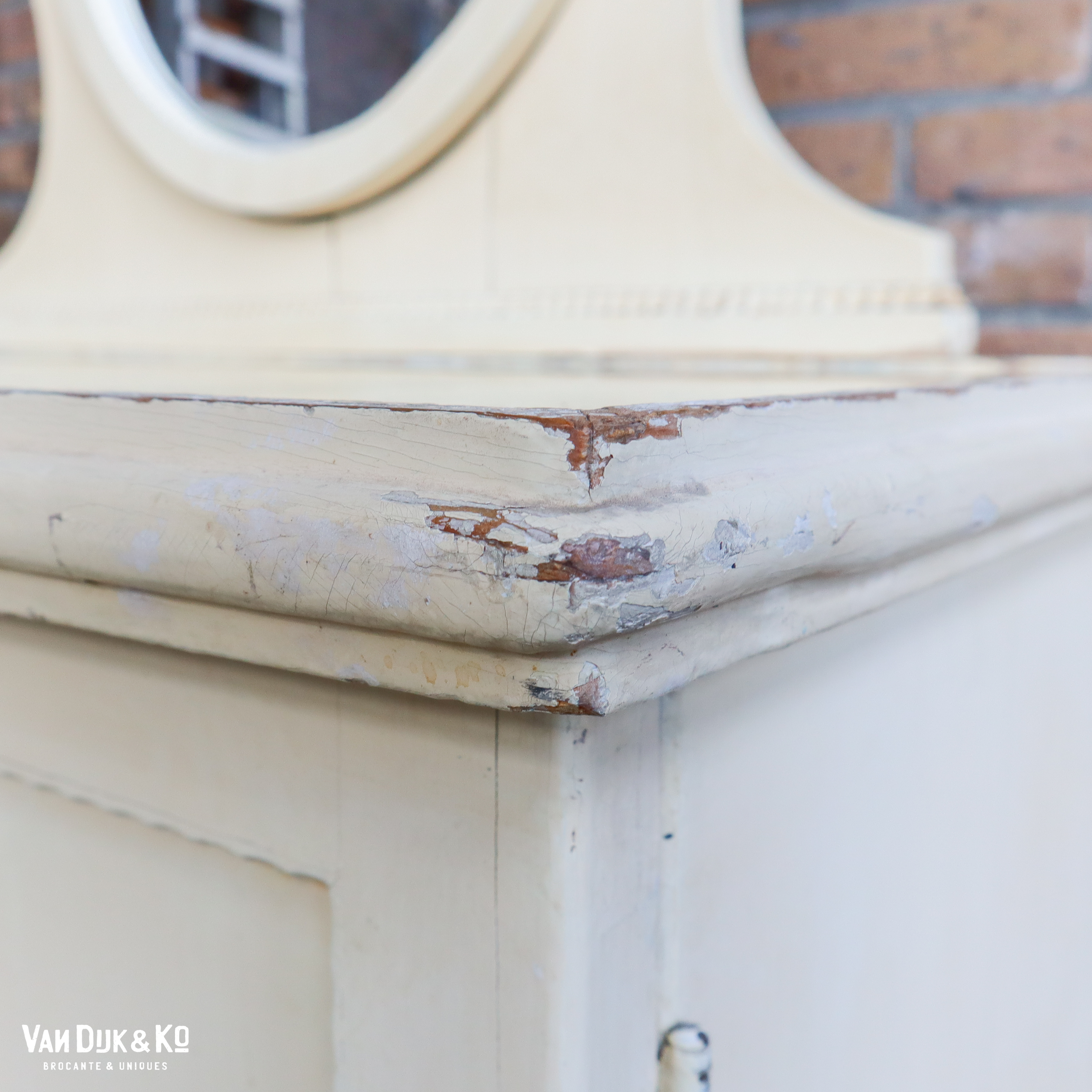 Brocante houten kaptafel - Afbeelding 9
