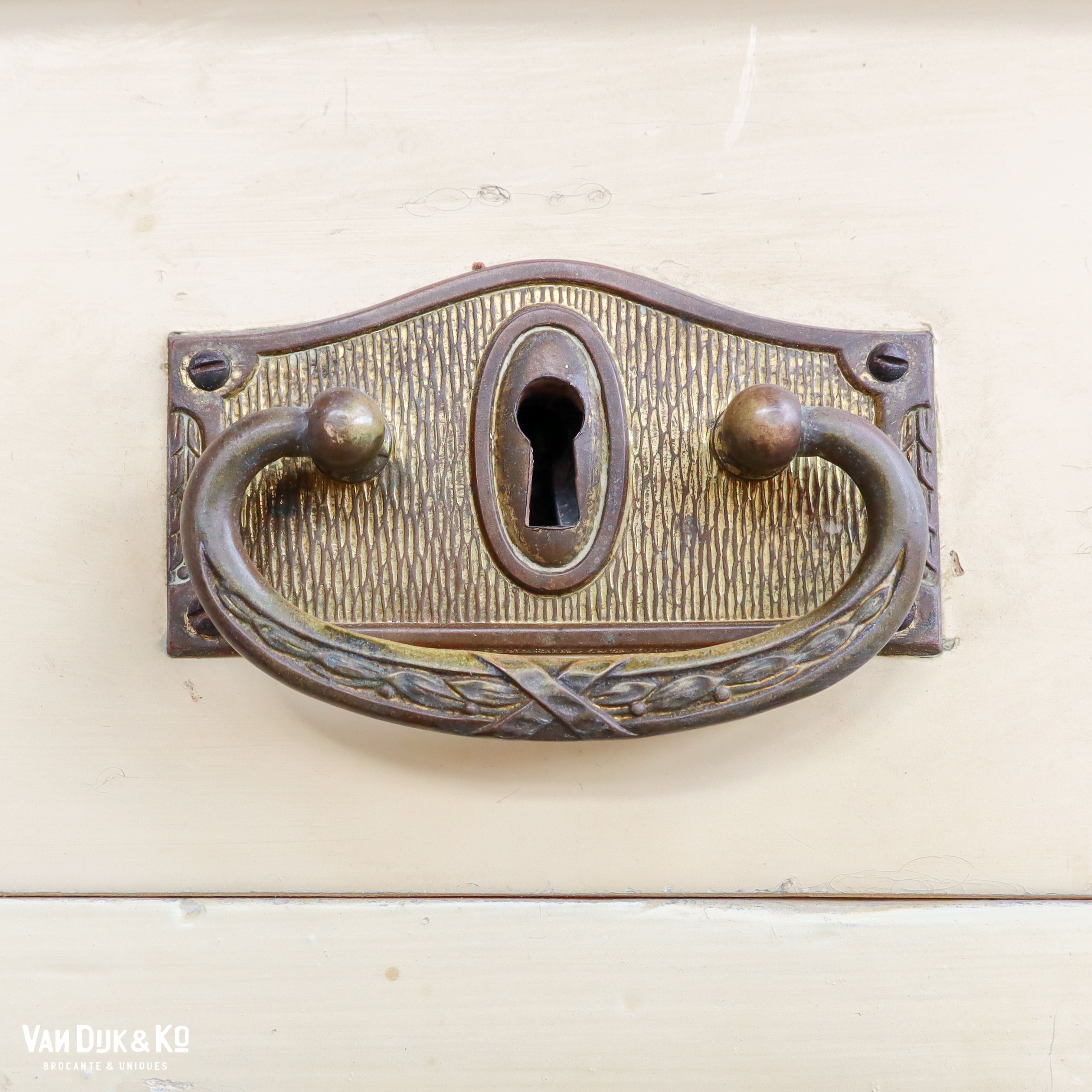 Brocante houten kaptafel - Afbeelding 11